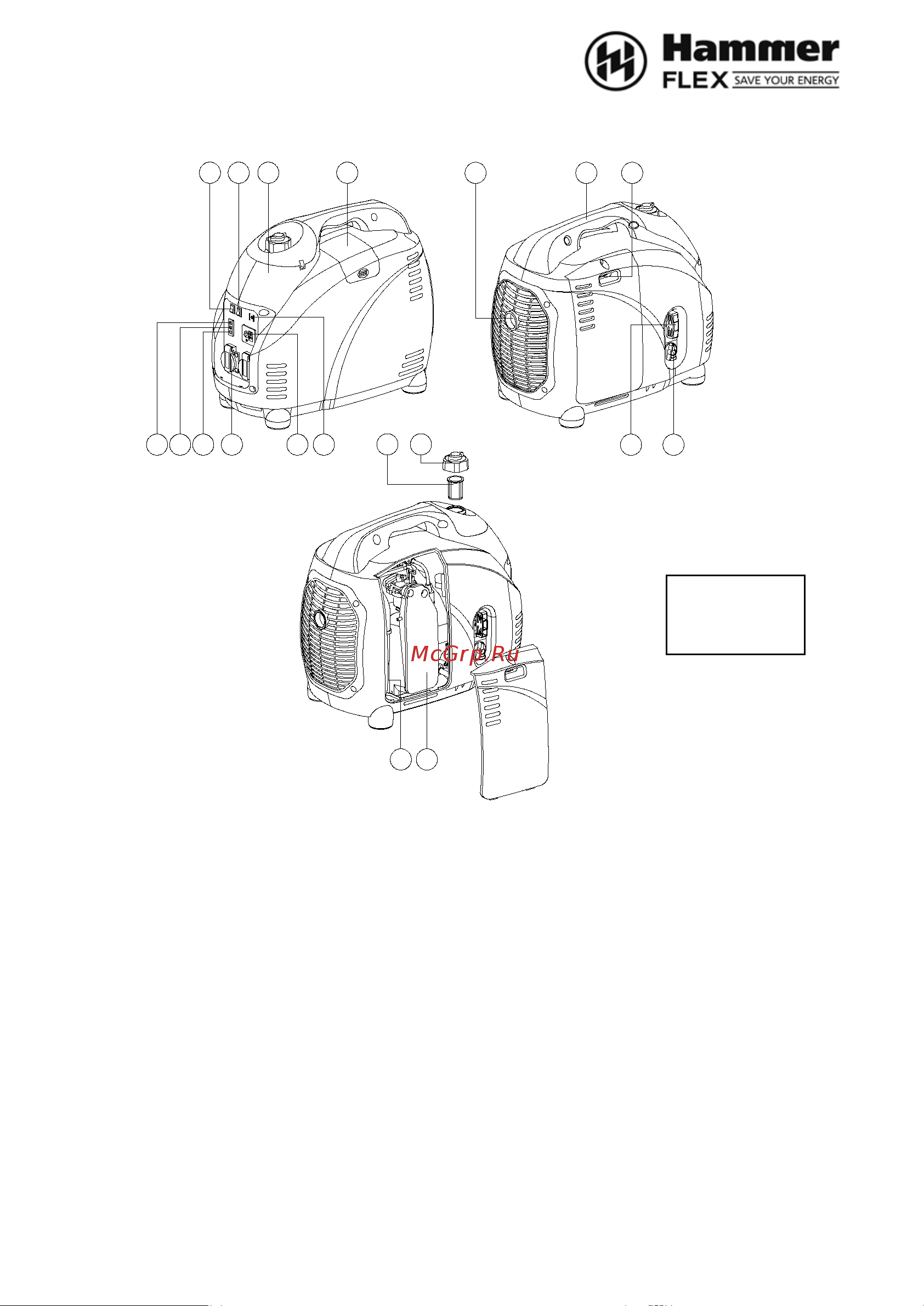 Hammer gnr2000i Инструкция по эксплуатации онлайн [9/29] 122798