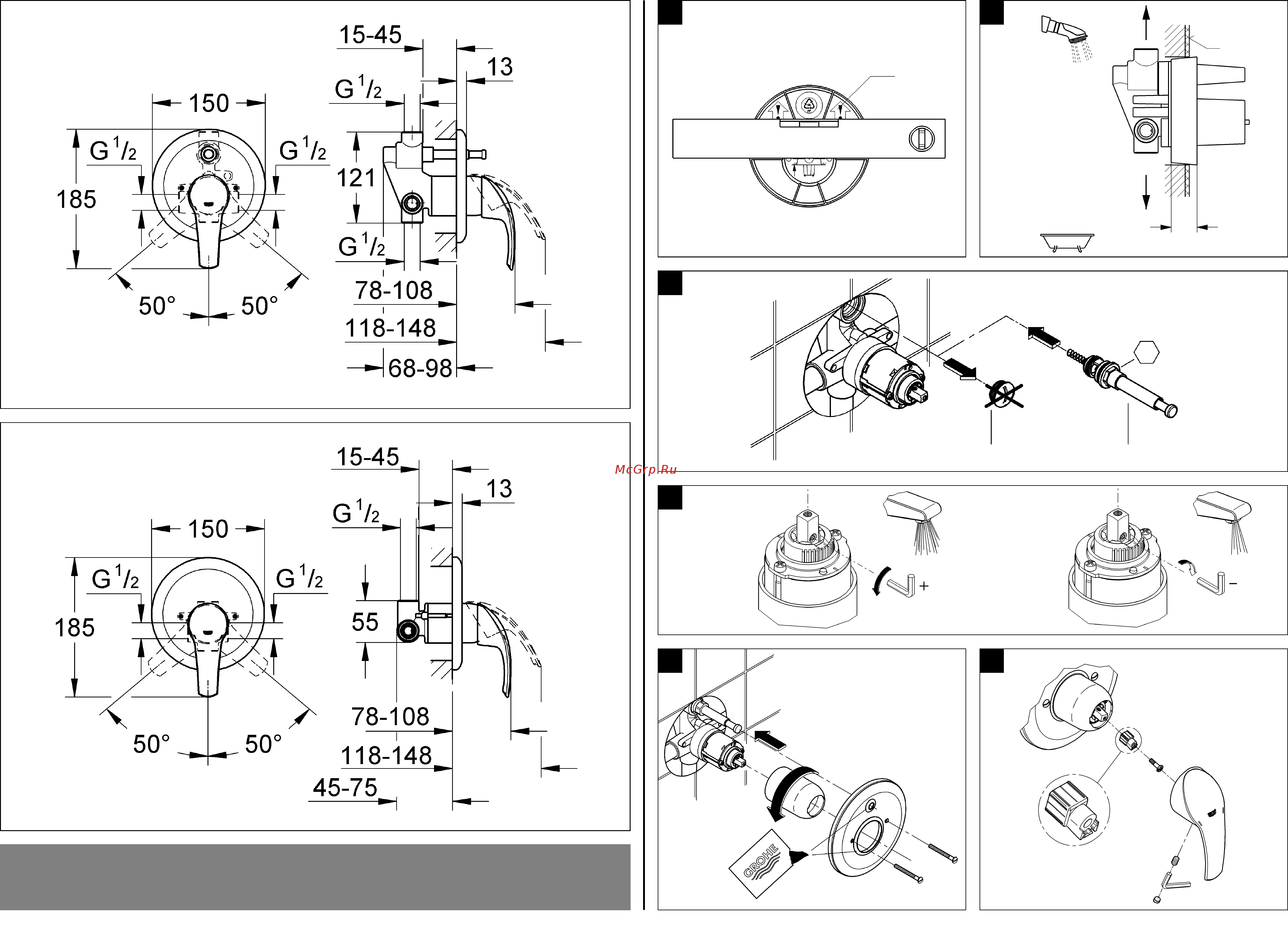 Grohe Eurosmart 33305001 Инструкция по эксплуатации онлайн [2/32] 326441