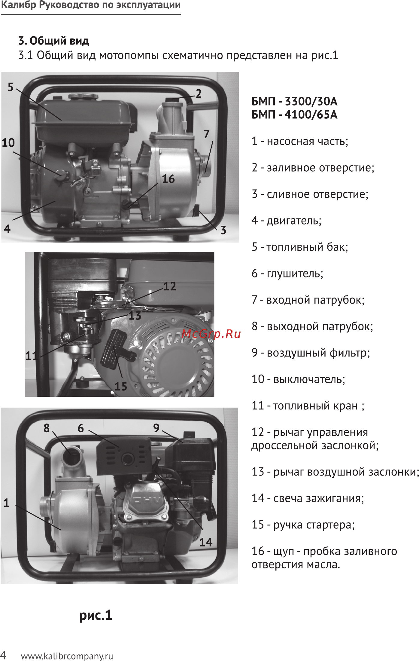 Калибр БМП- 3300/30А [4/15] Рис
