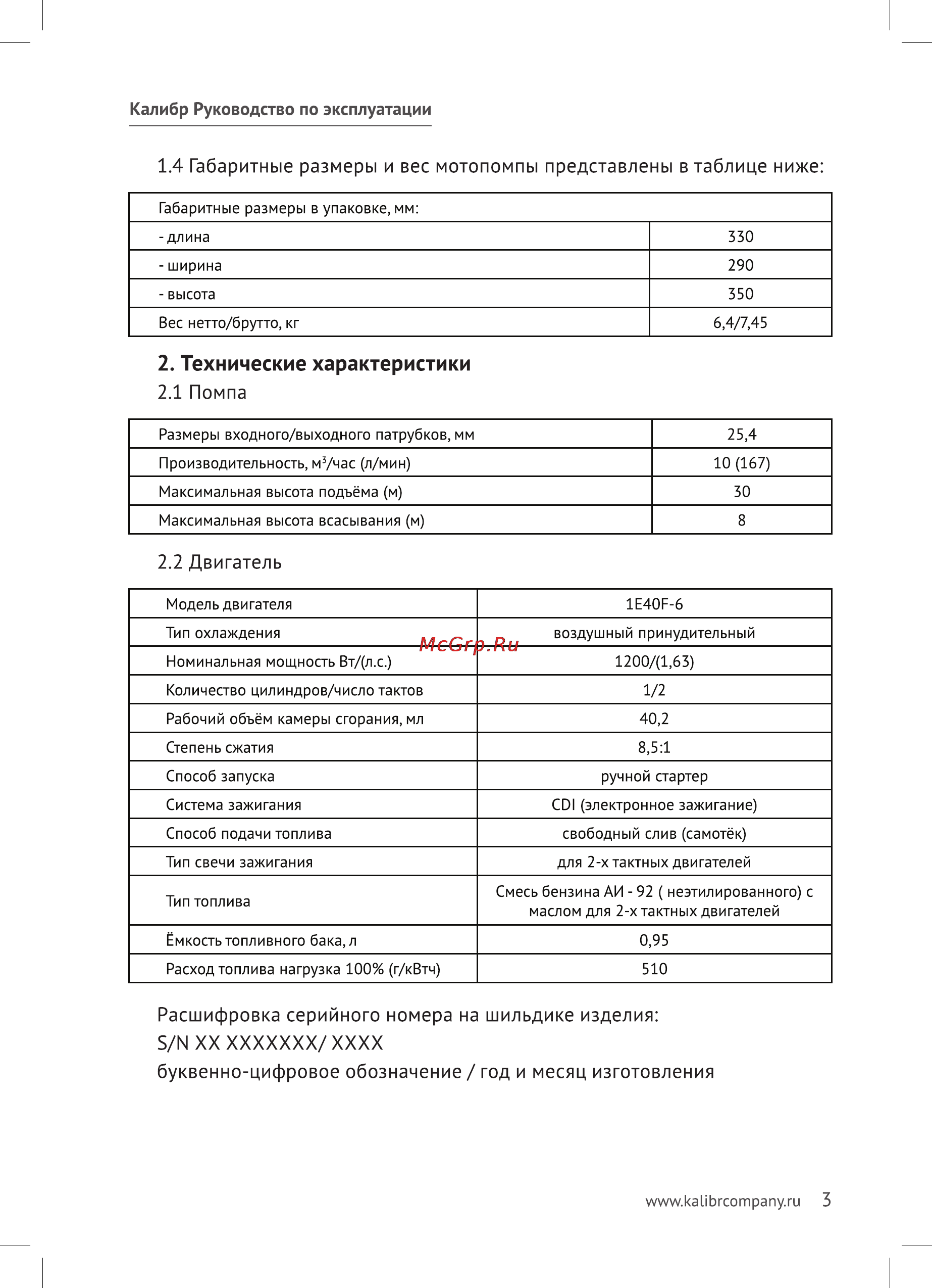 Калибр БМП- 1200/10А [3/16] Двигатель