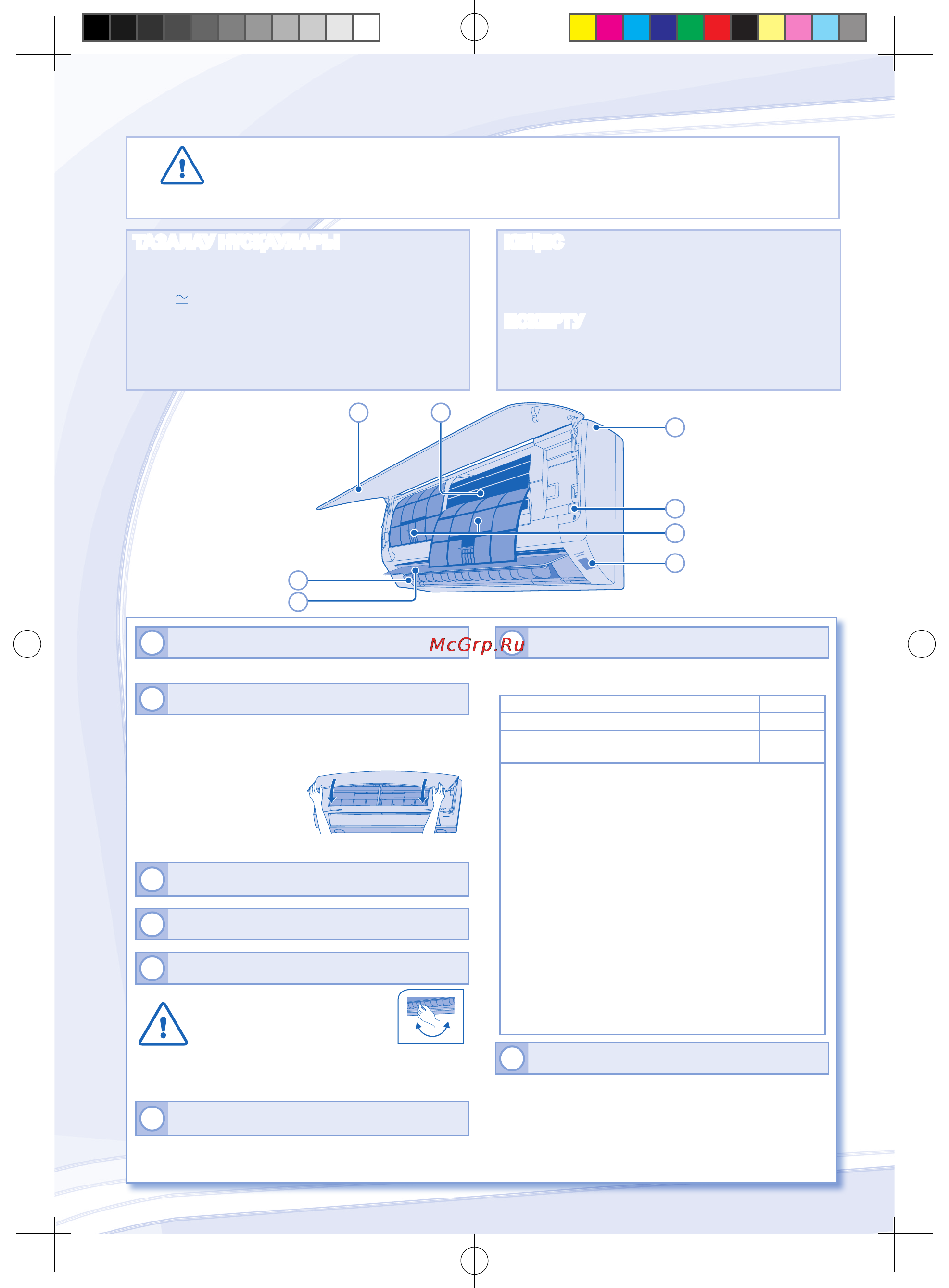 Panasonic cs/cu-yw7mkd [36/44] Ішкі құрылғы