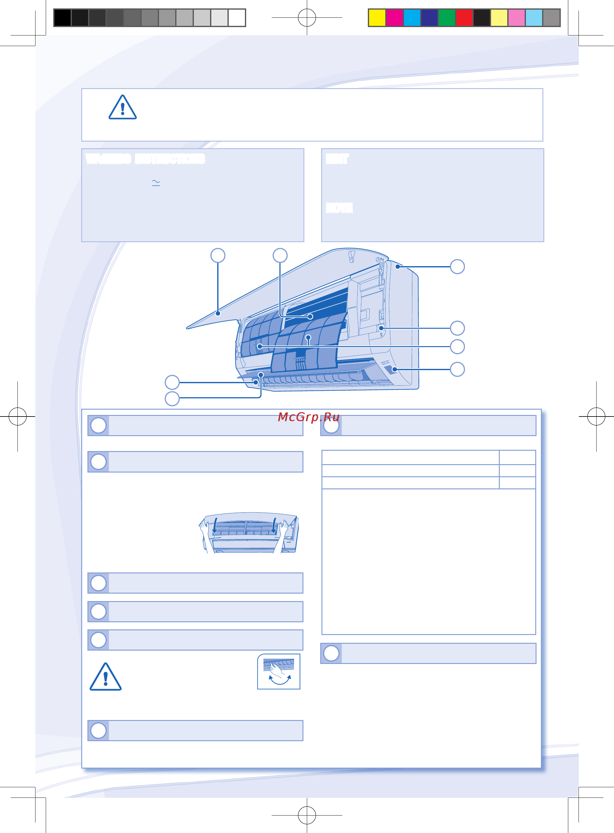 Panasonic cs/cu-yw7mkd [8/44] Indoor unit