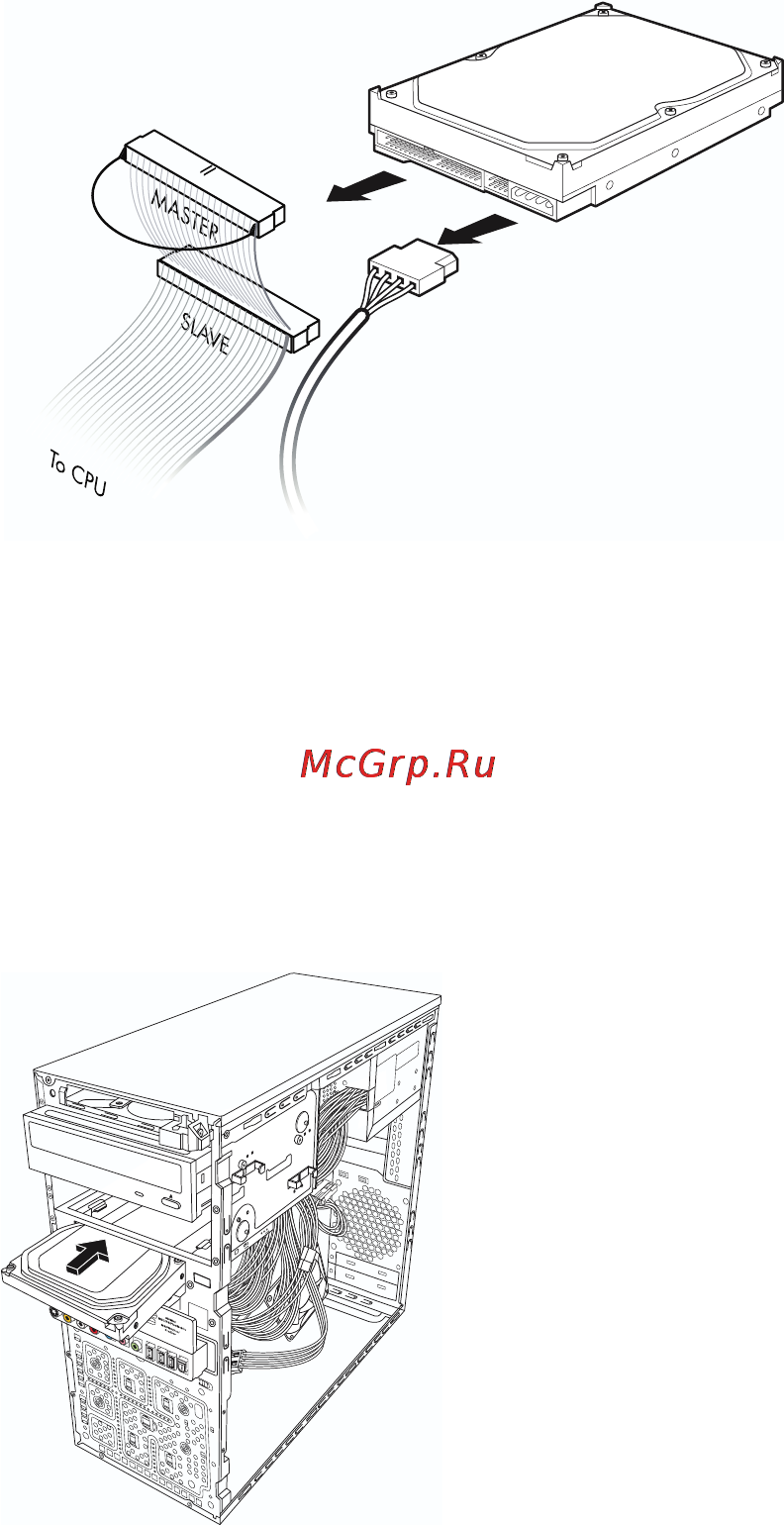 Compaq Presario SG3532RU [15/28] Добавление или замена основного жесткого диска