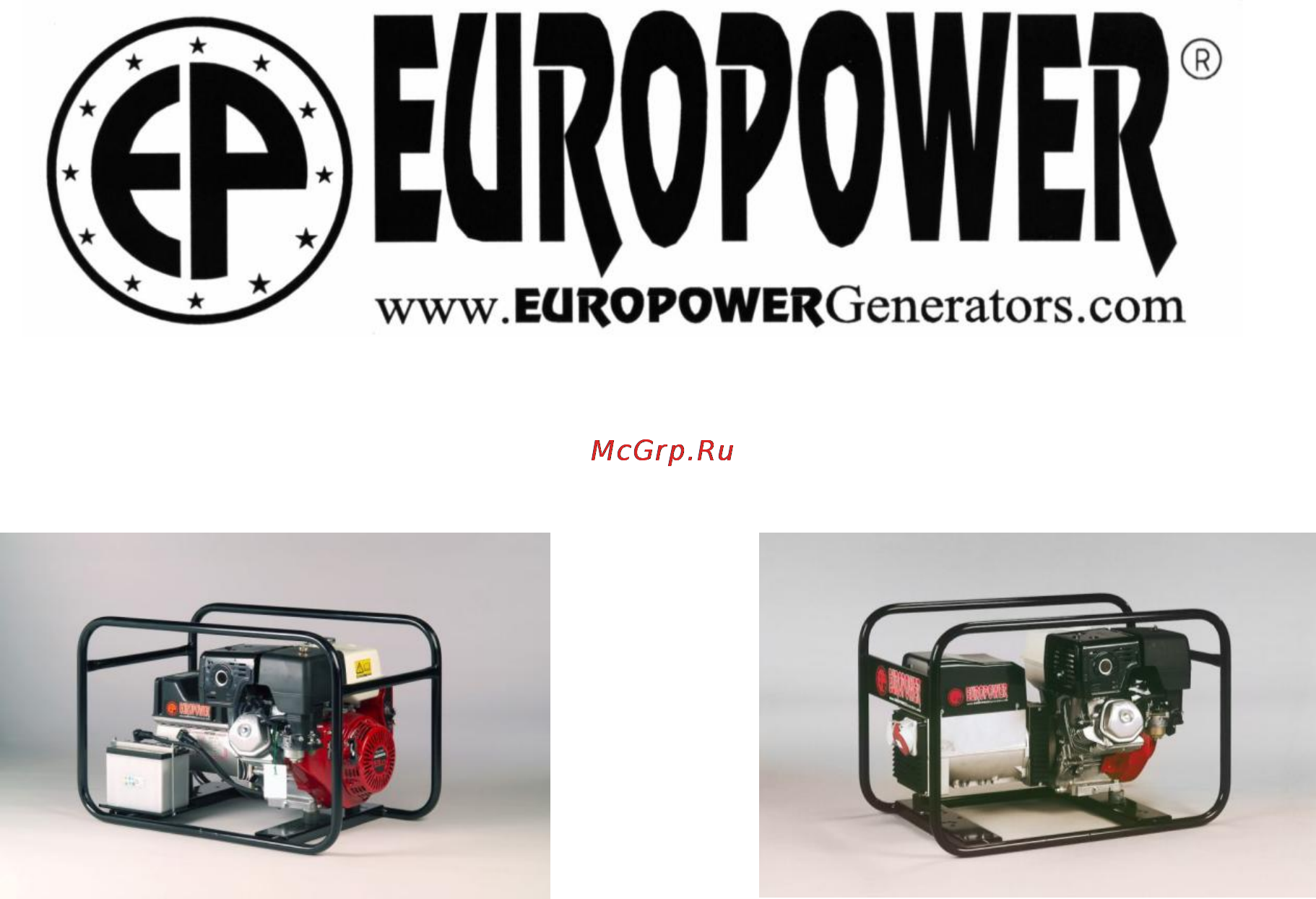Europower EP3300 Руководство пользователя онлайн