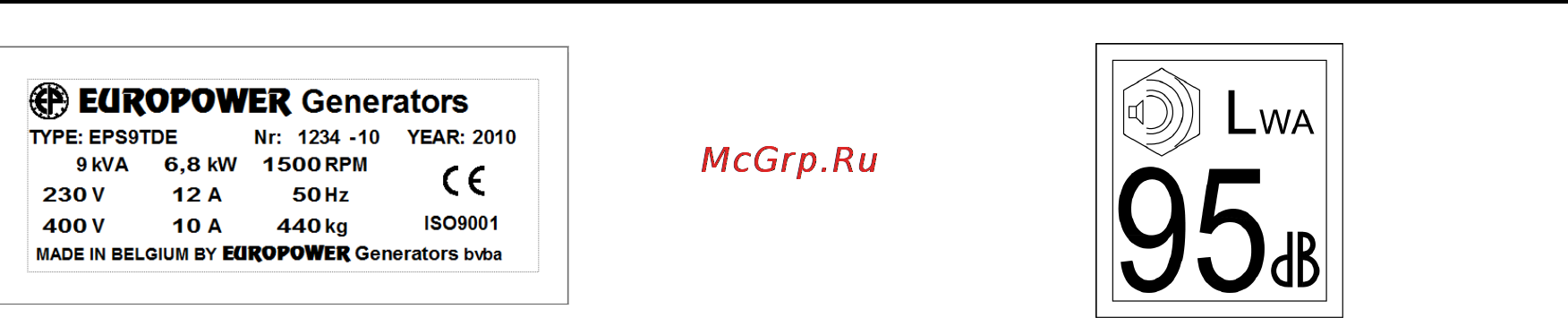 Europower EPS 113 TDE [3/23] Datum 23 09 2010 rev 00 uitv tu goedkeurder yh