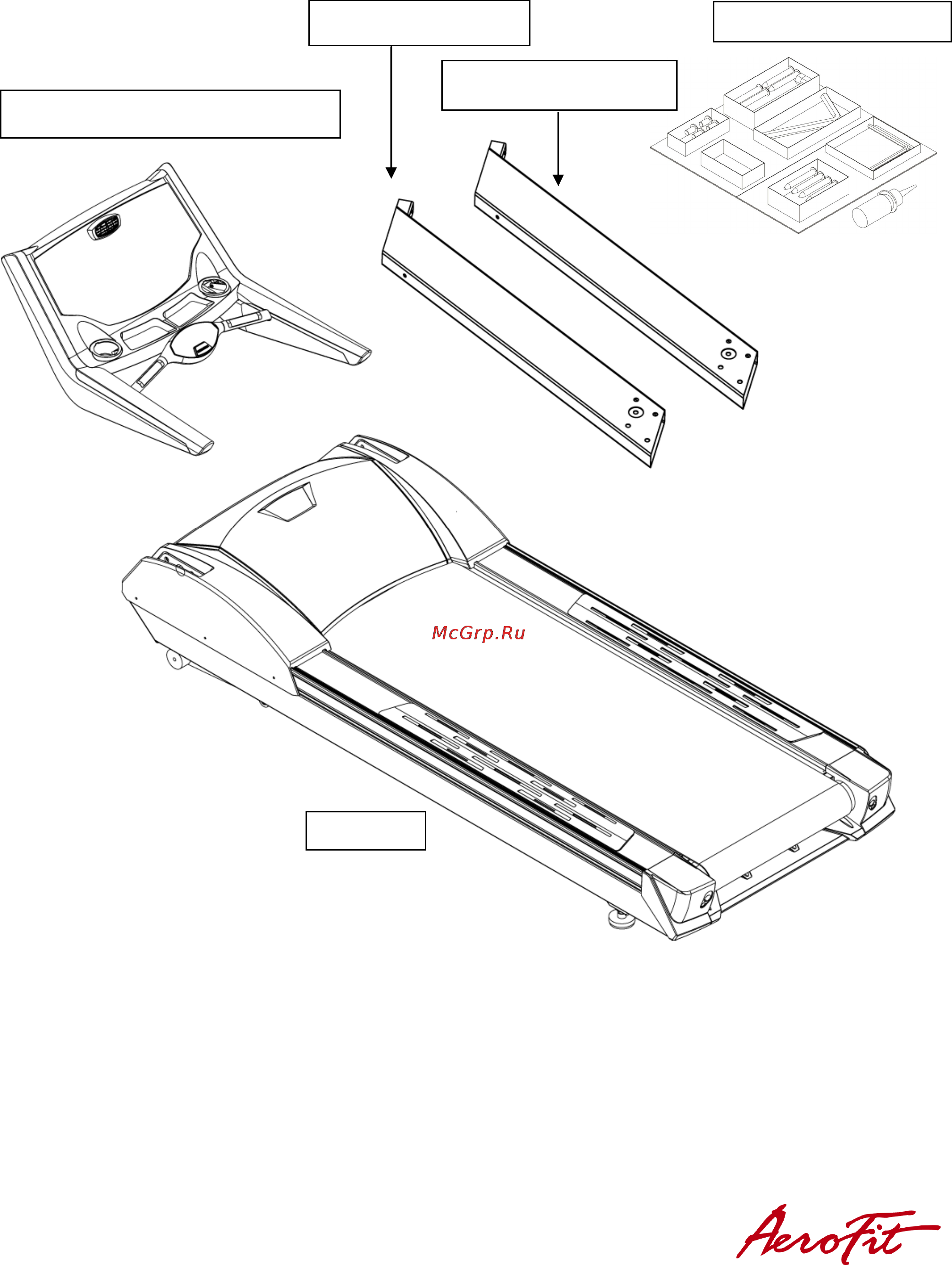 Aerofit 9900T [3/33] Перечень деталей