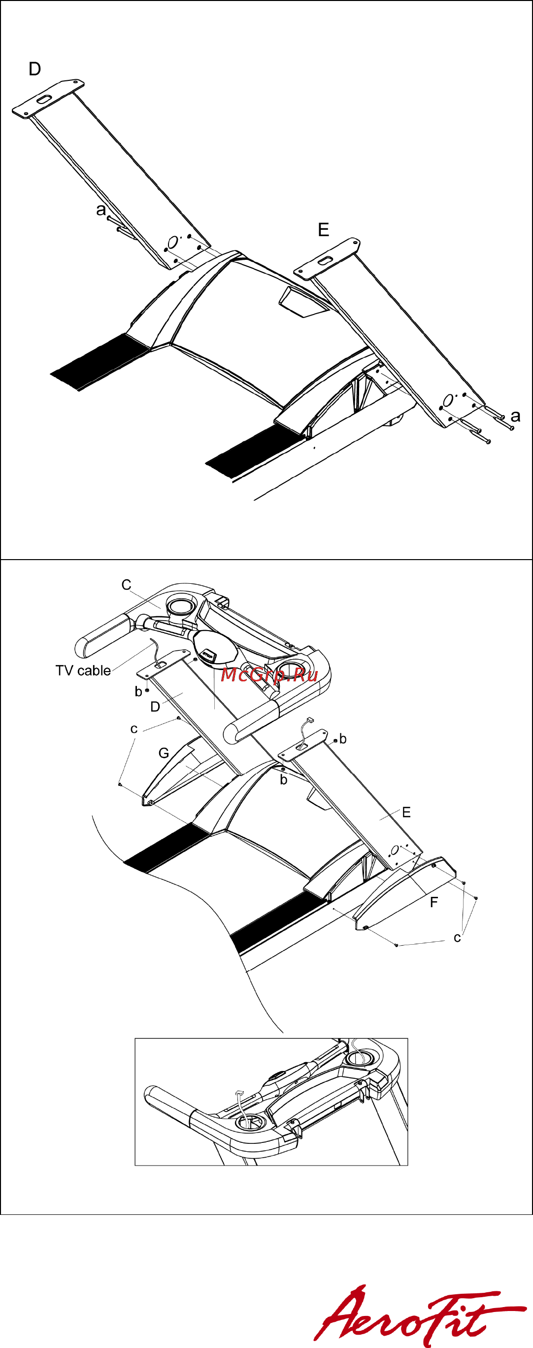 Aerofit 8700TM 10LCD [8/40] Пошаговая сборка