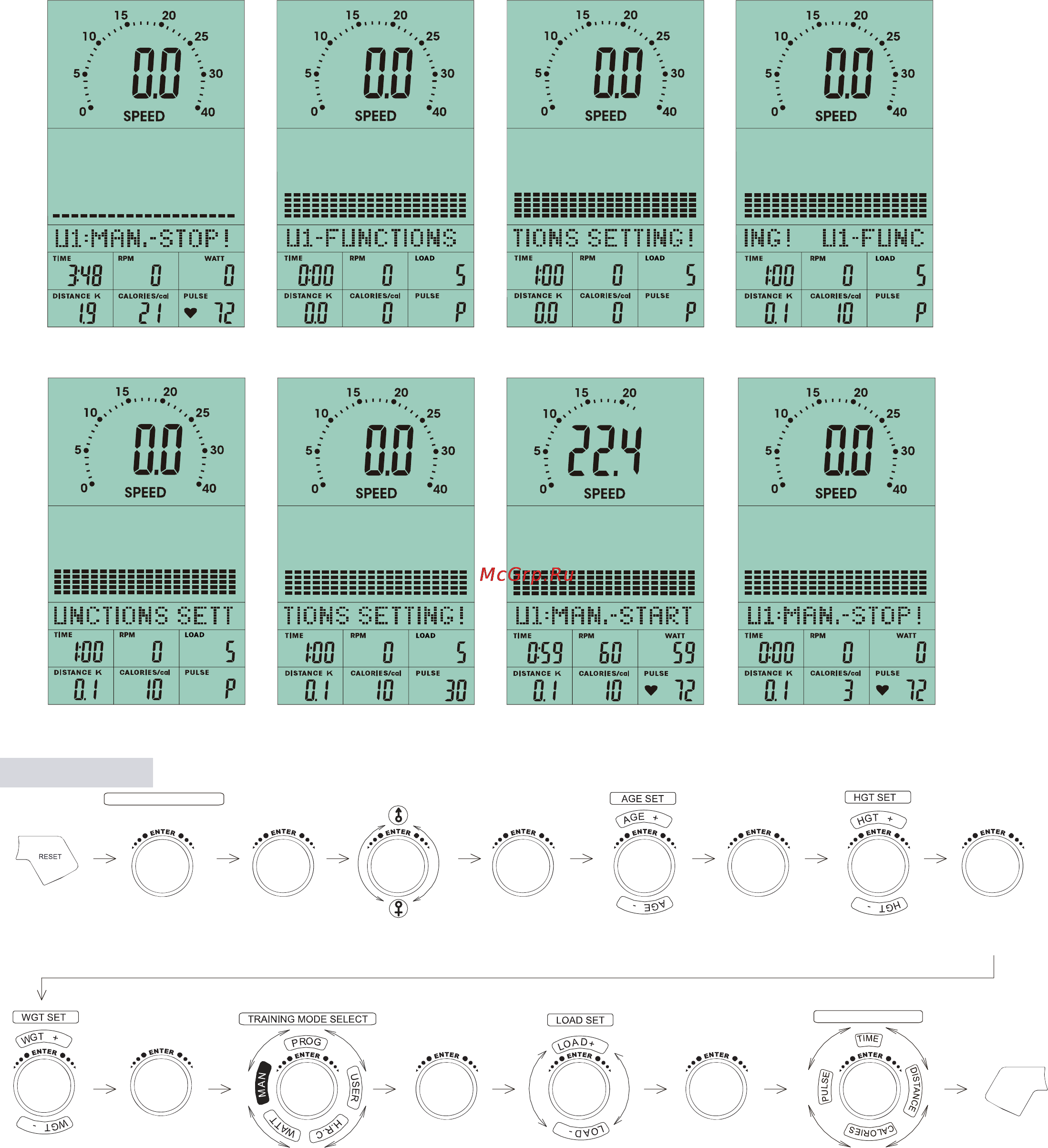 Aerofit E700 [15/21] Training mode select