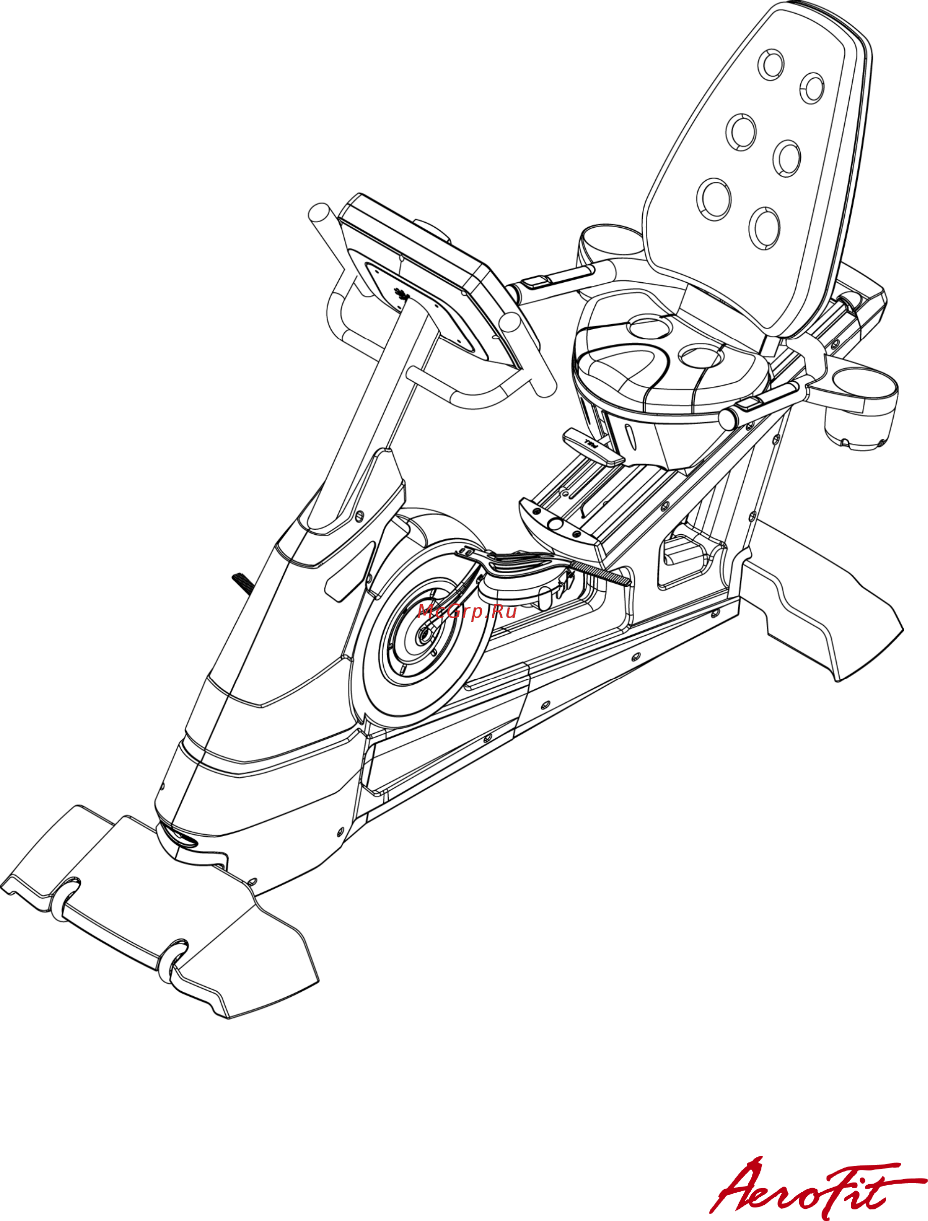 Aerofit Велотренажер 9900R Руководство по эксплуатации онлайн