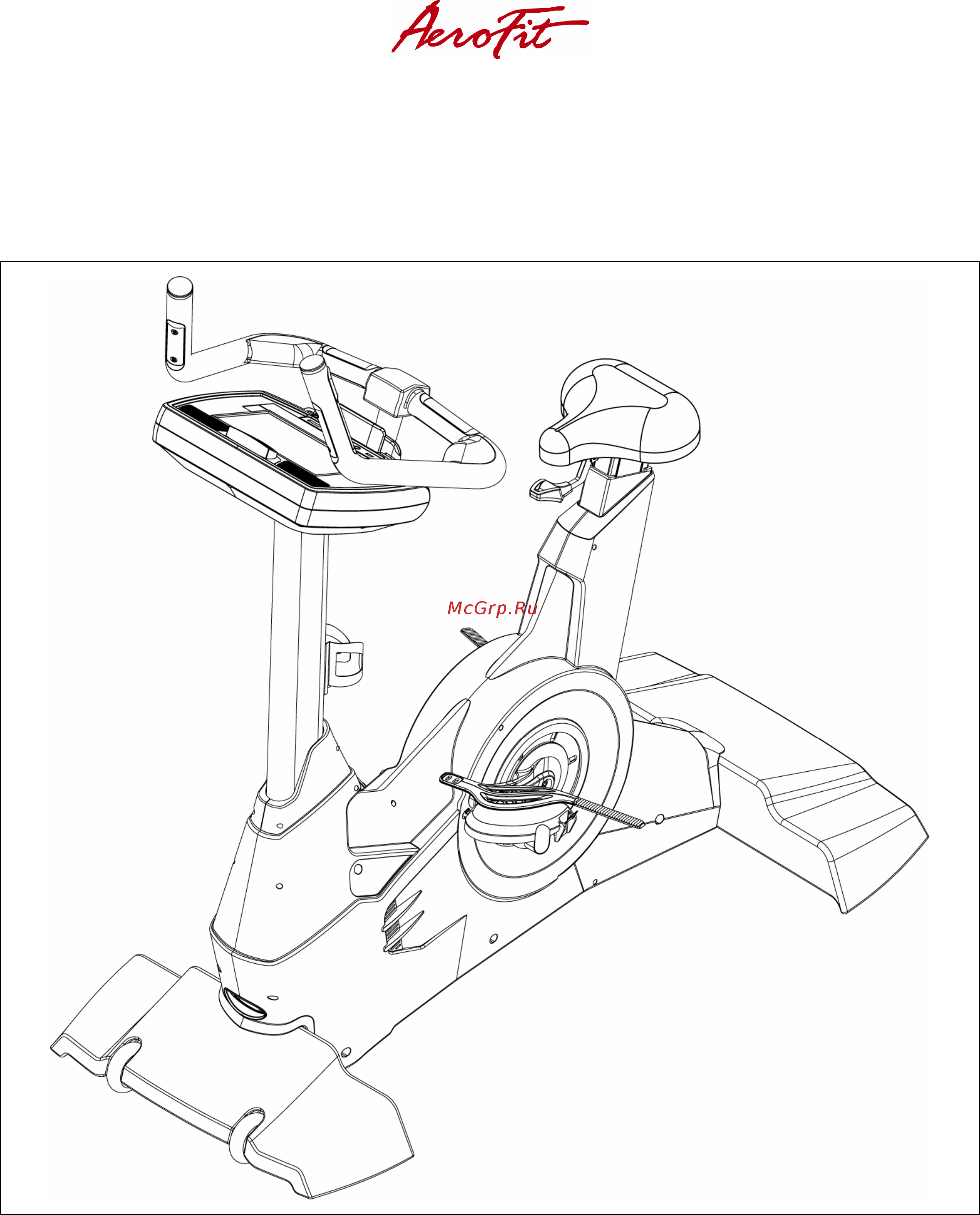 Aerofit Велотренажер 9900B 10 LCD Руководство по эксплуатации онлайн