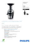 Philips HR 1864 Брошюра