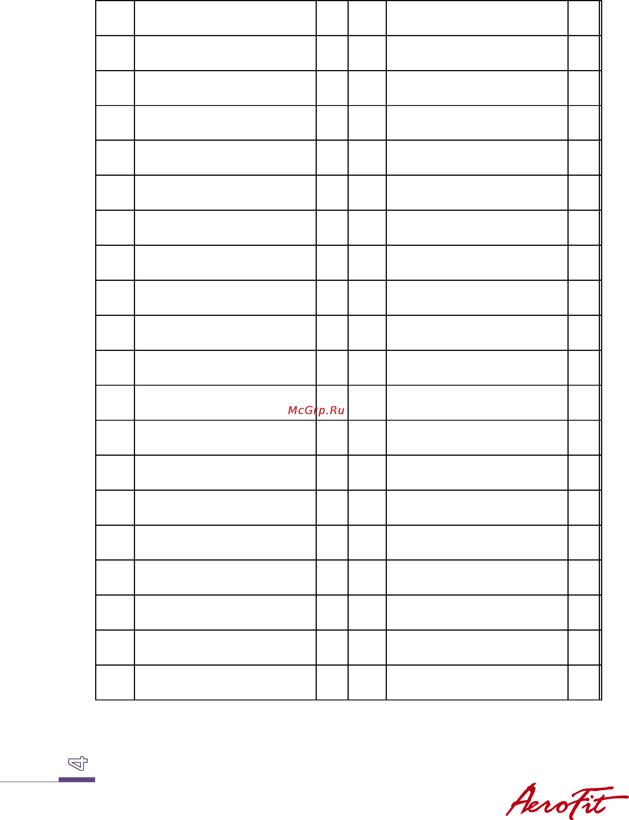 Aerofit PS300D [4/16] Protect paper 1