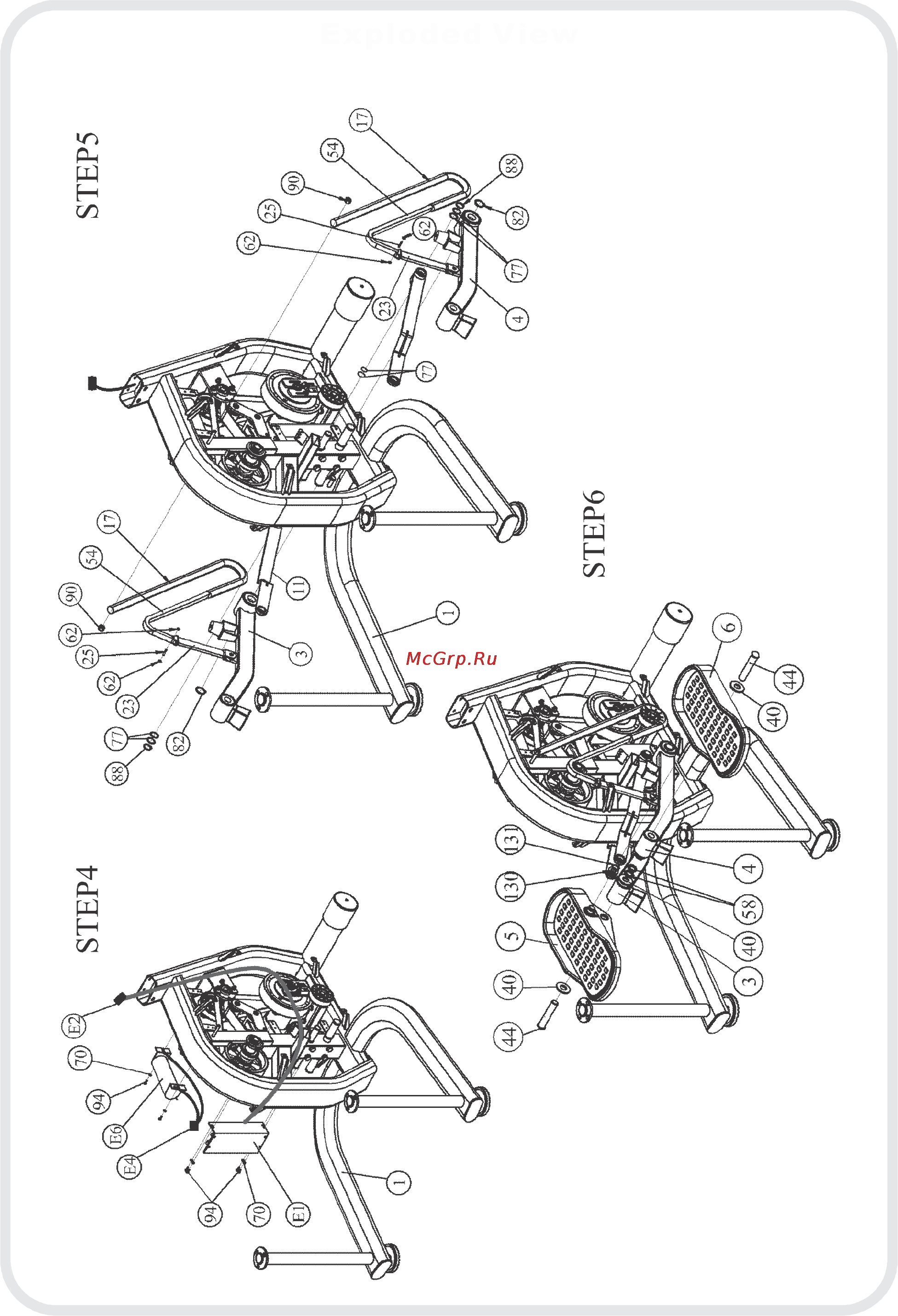Aerofit PST300 [9/21] Взрывной чертеж