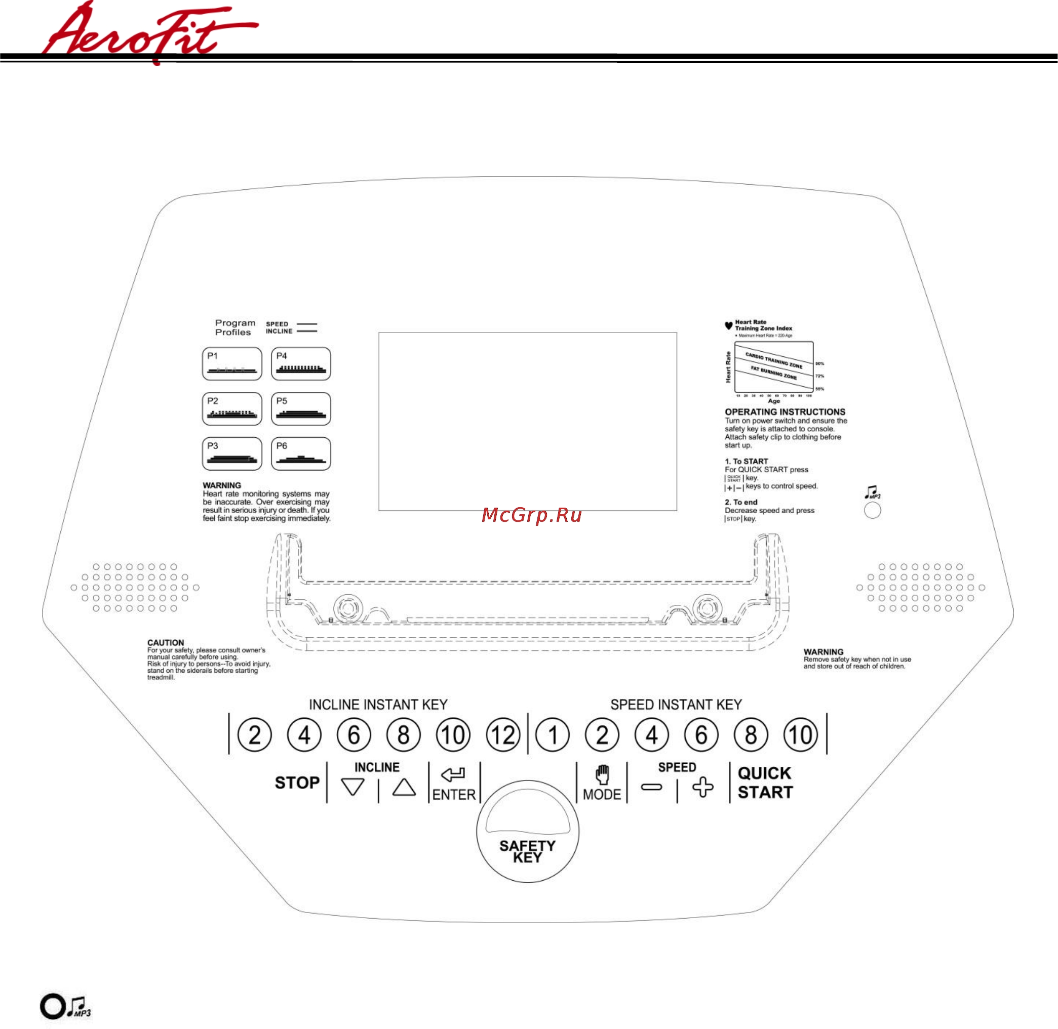 Aerofit MAXFIT 20 [13/32] Инструкция по эксплуатации консоли