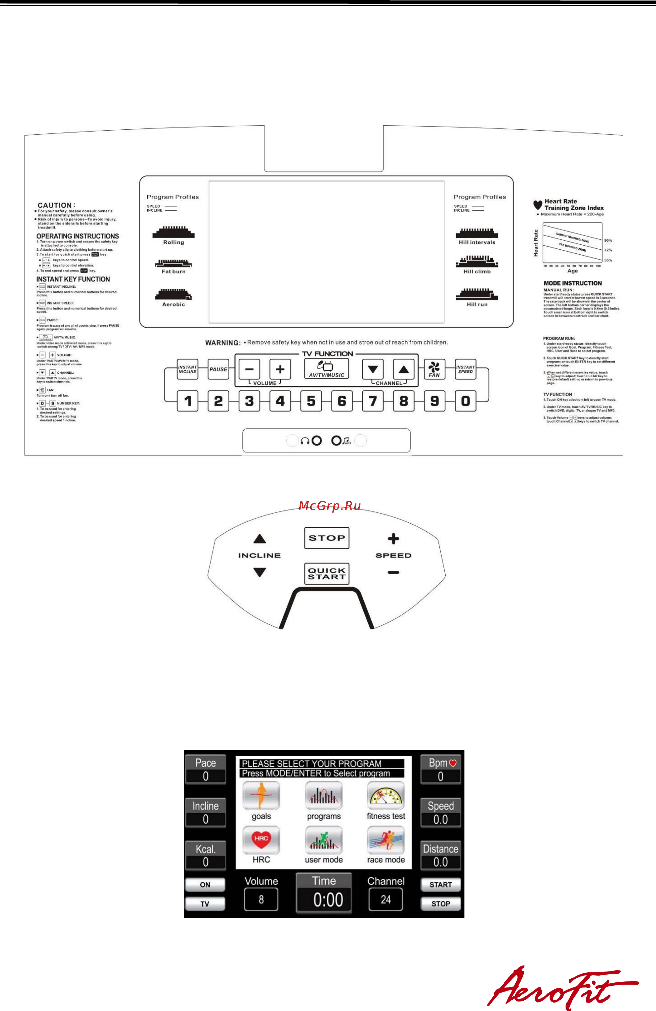 Aerofit MAXFIT 13-10 TV [11/33] Компьютер