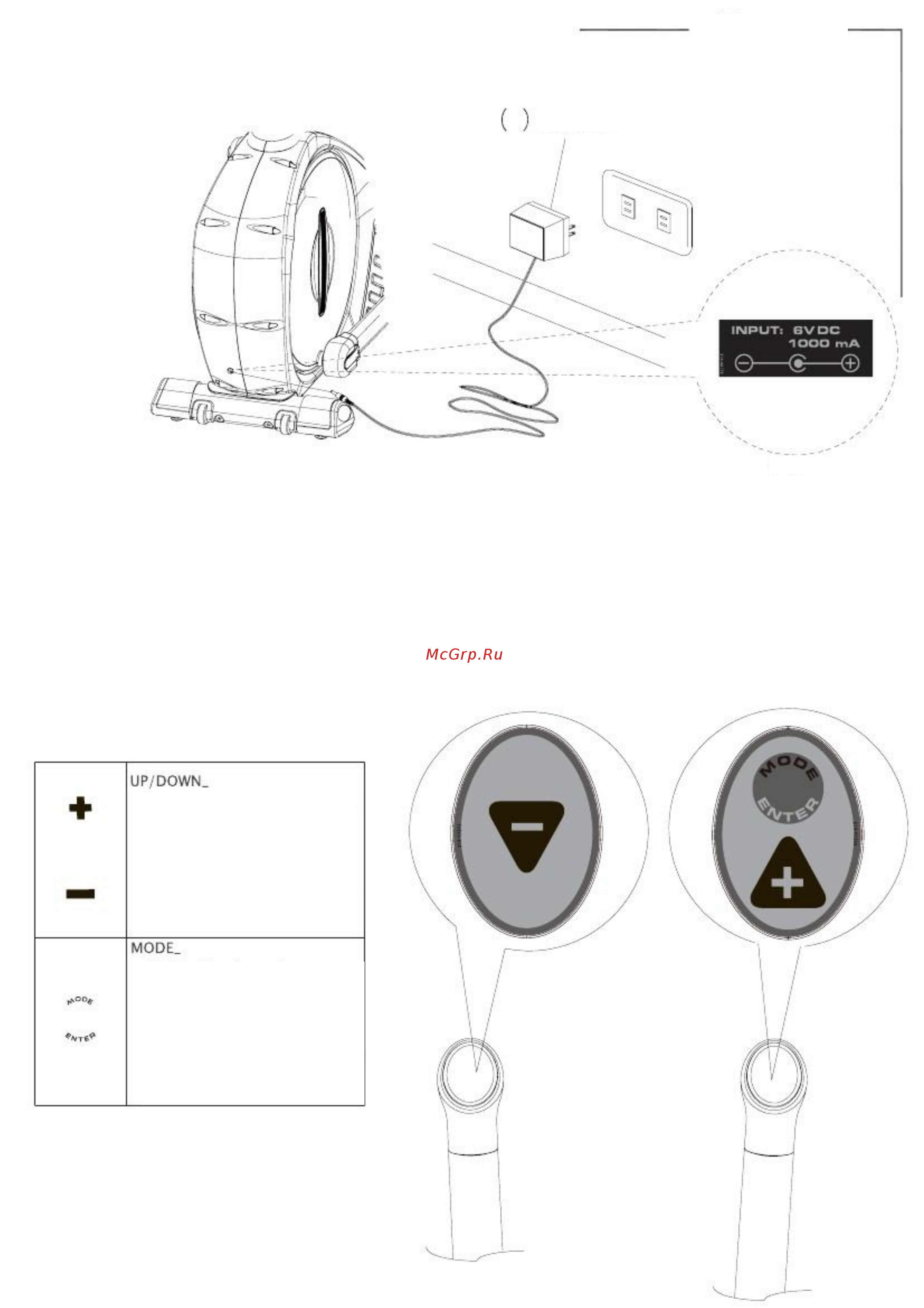 Aerofit E5000 [9/20] Использование адаптора