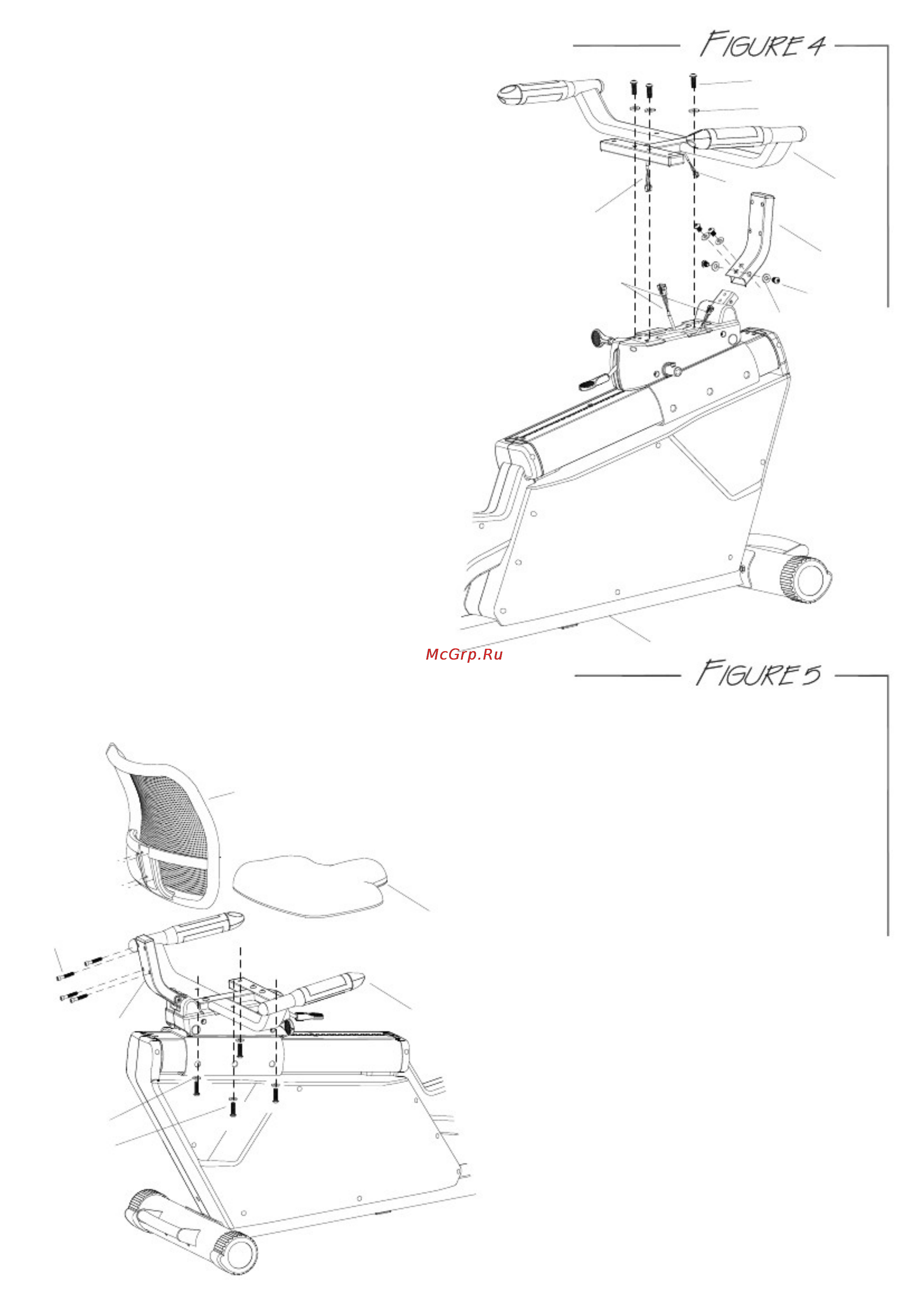 Aerofit RB300 [6/22] Шаг 5 установка спинки и сидения