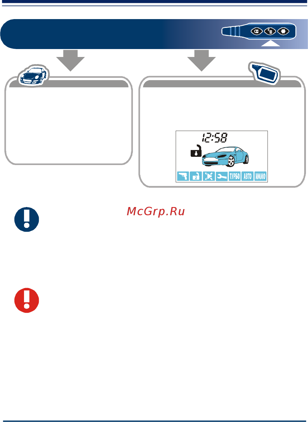 Starline A61 Dialog [30/68] Выключение режима охраны со звуковыми сигналами подтверждения