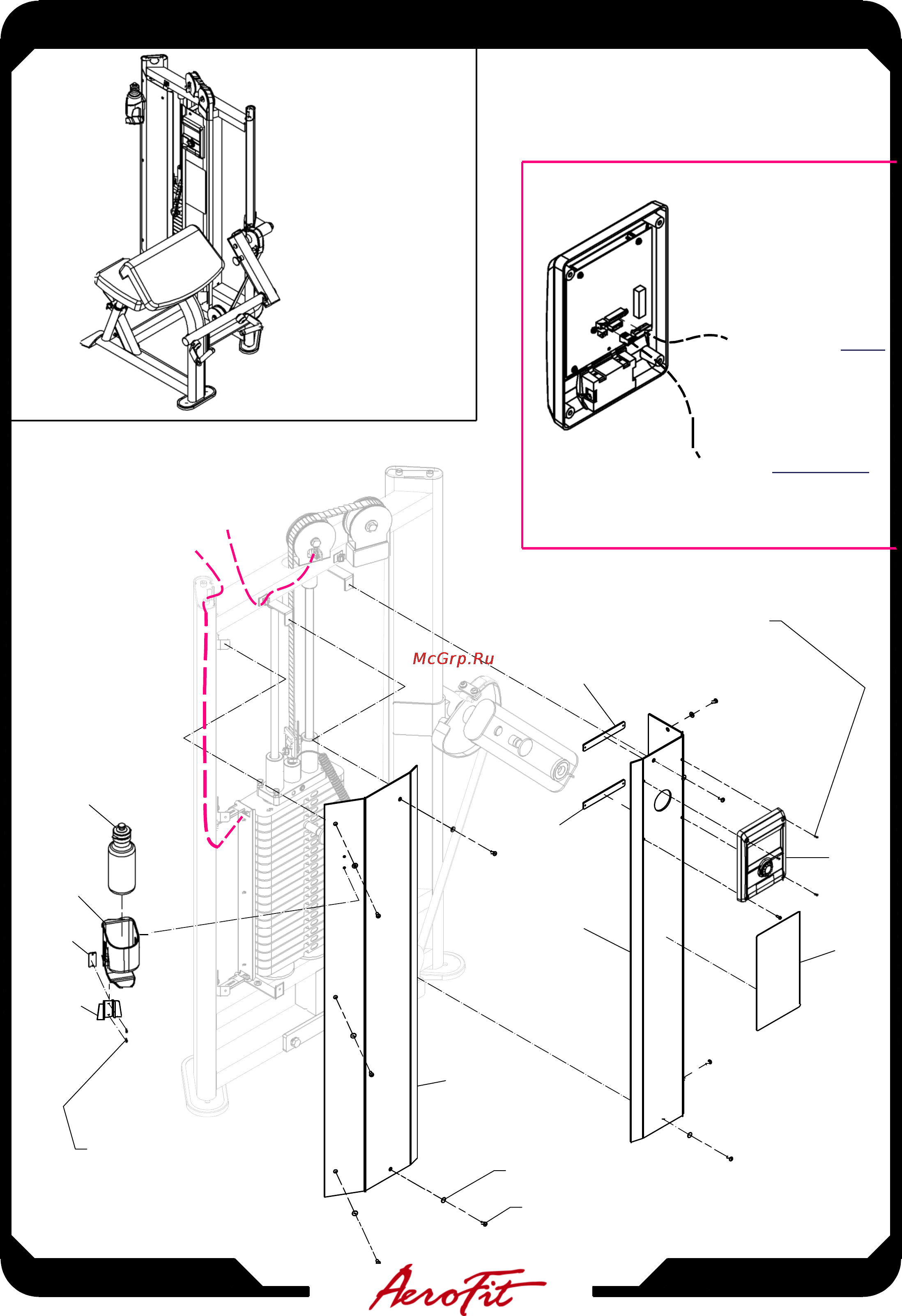 Aerofit MBC-600 [17/18] Mbc600 assembly instructions
