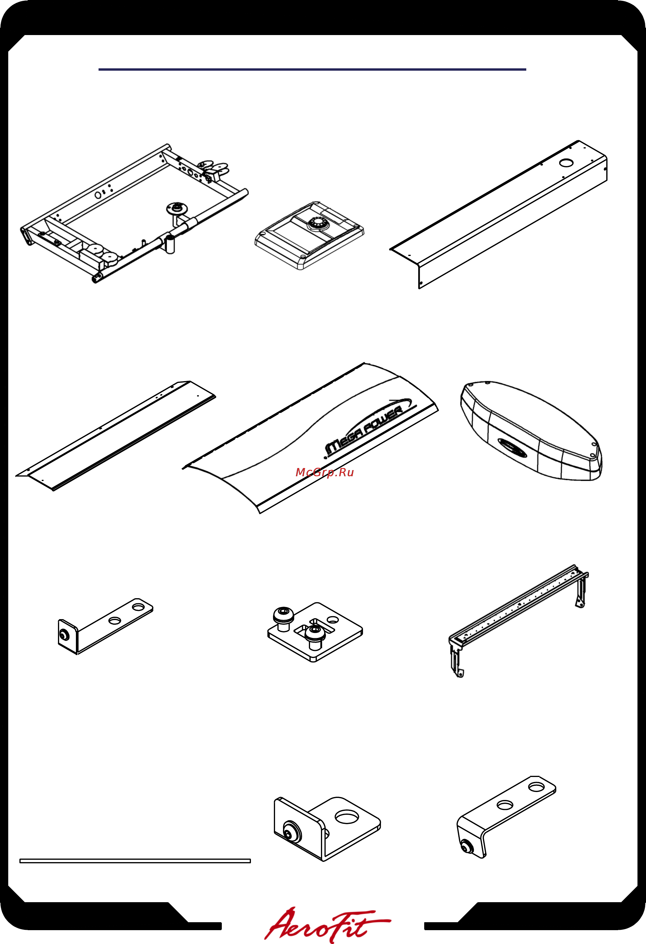 Aerofit MLC-400 [10/22] Farme parts illustration sheet
