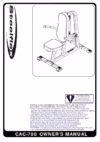 Aerofit CAC700 Руководство пользователя