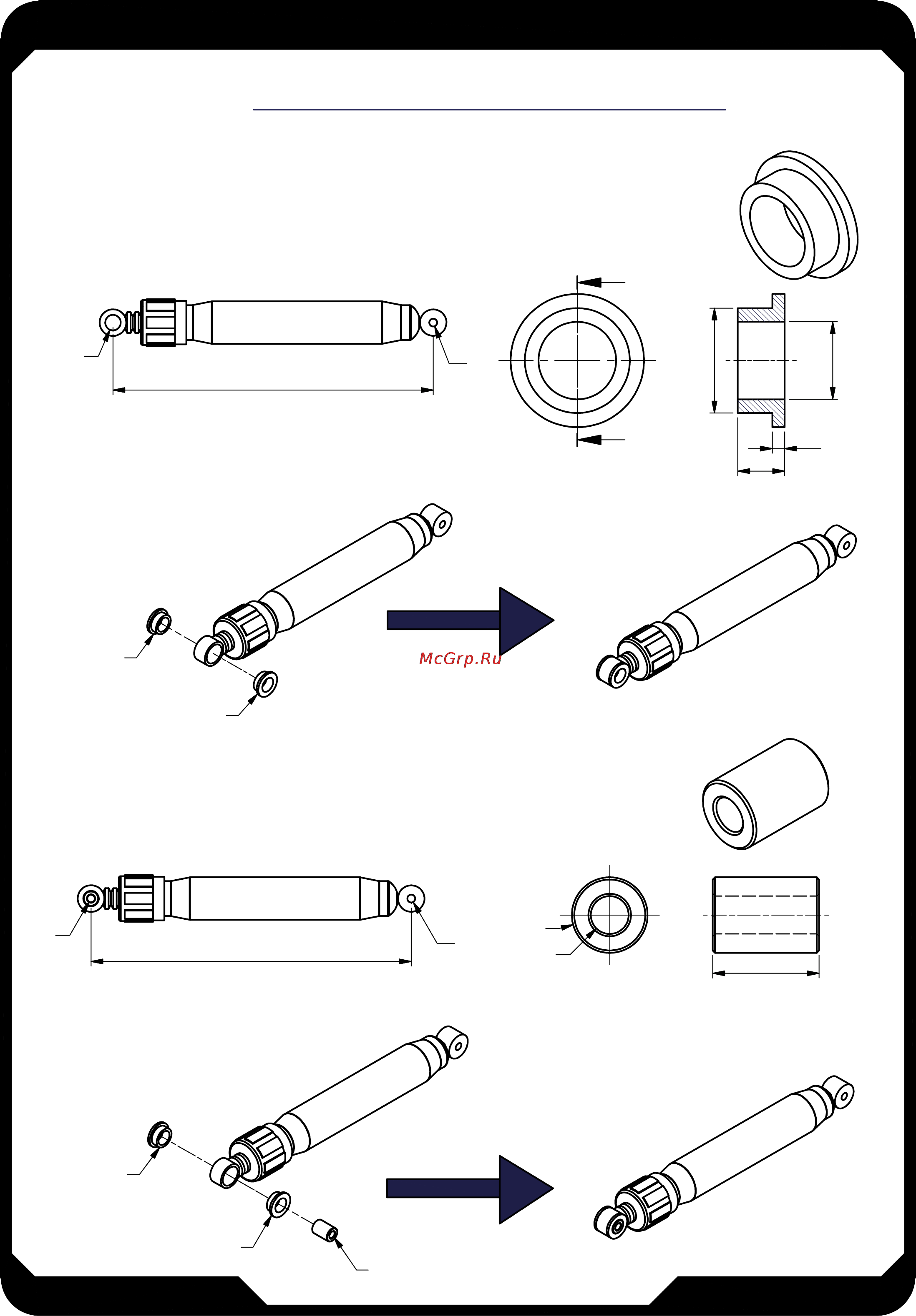 Aerofit CSP900 [9/9] Cylinder description and assembly instruction