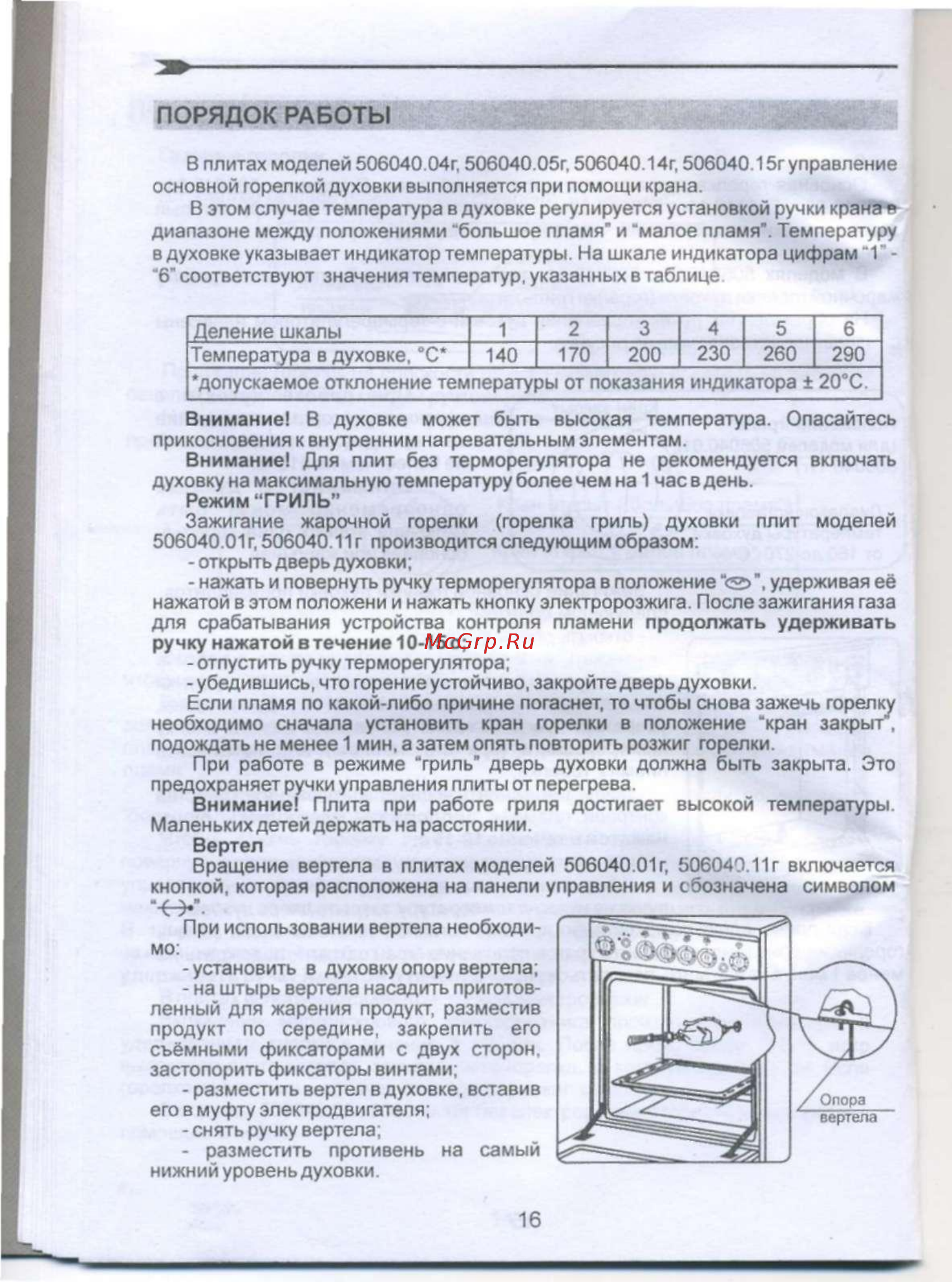 De luxe 506040.04г (щ) [18/28] Порядок работы