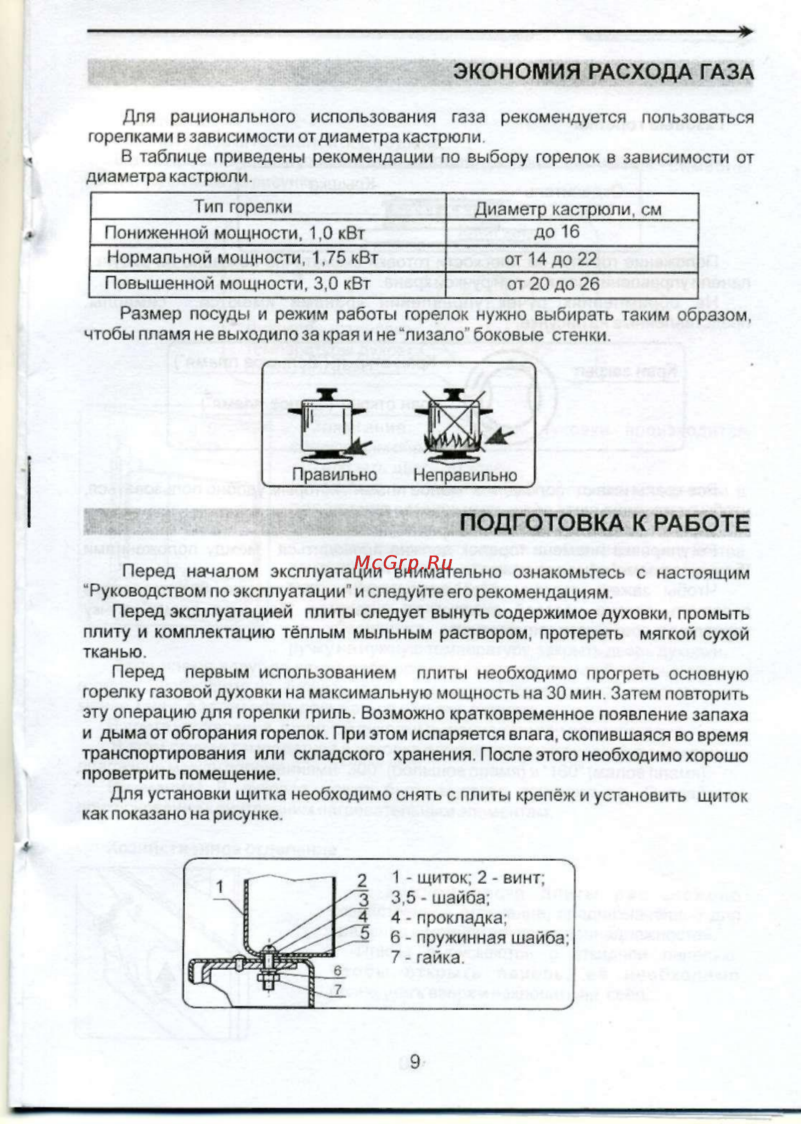 De luxe 5040.38г (щ) белая [10/18] Подготовка к работе