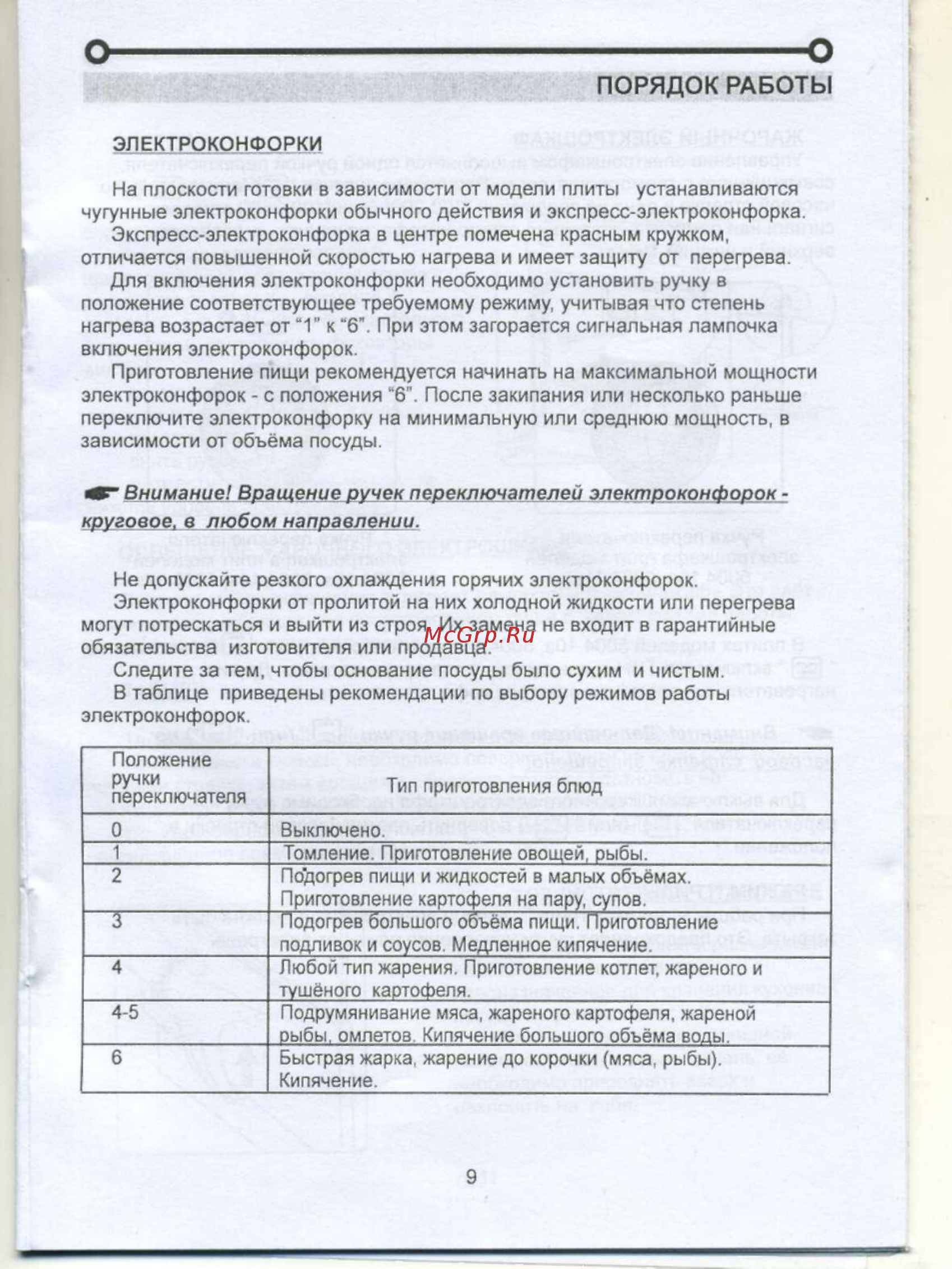 De luxe 5003.17э [11/21] Порядок работы
