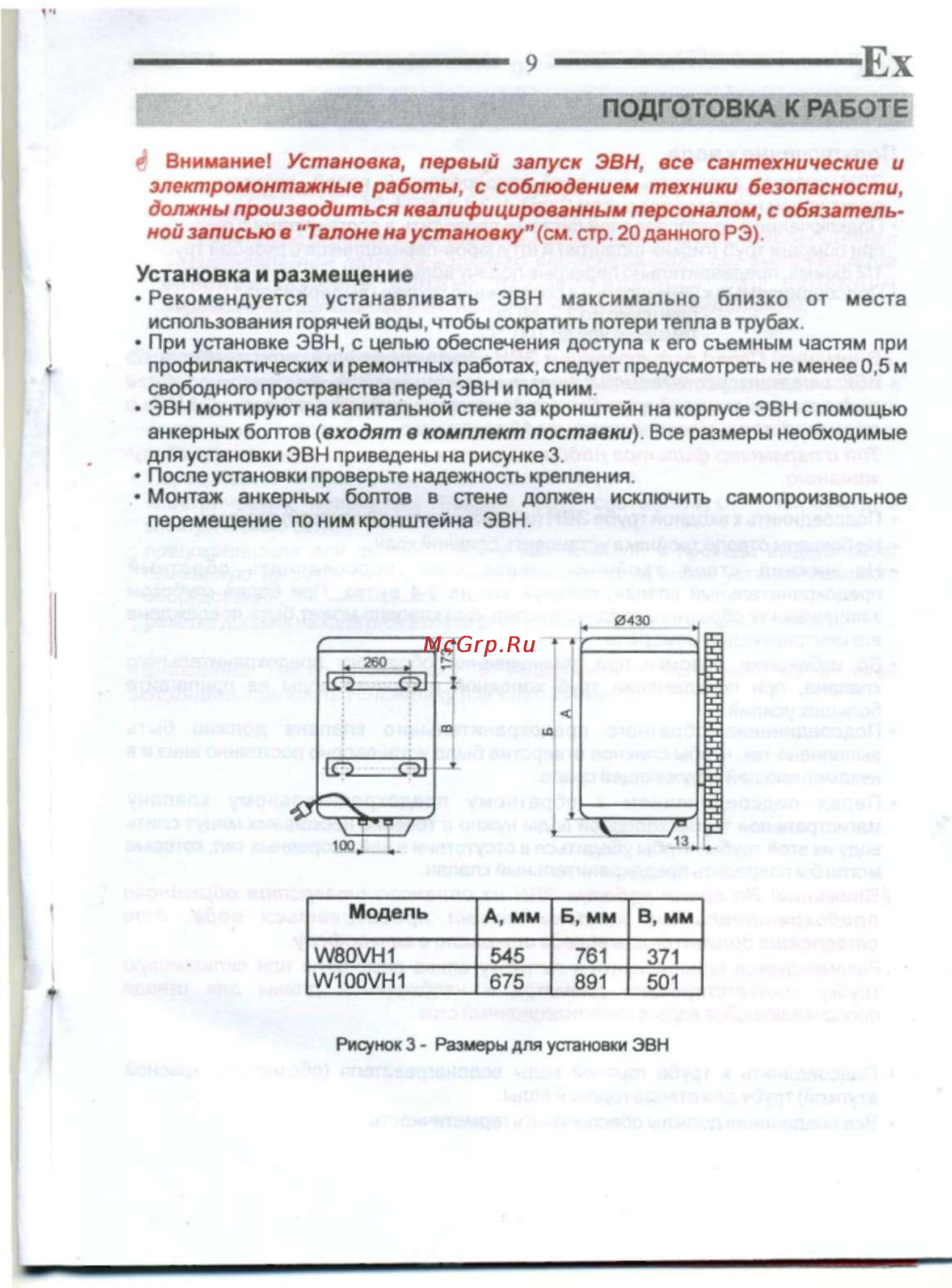 De luxe W80VH1 [11/21] Установка и размещение