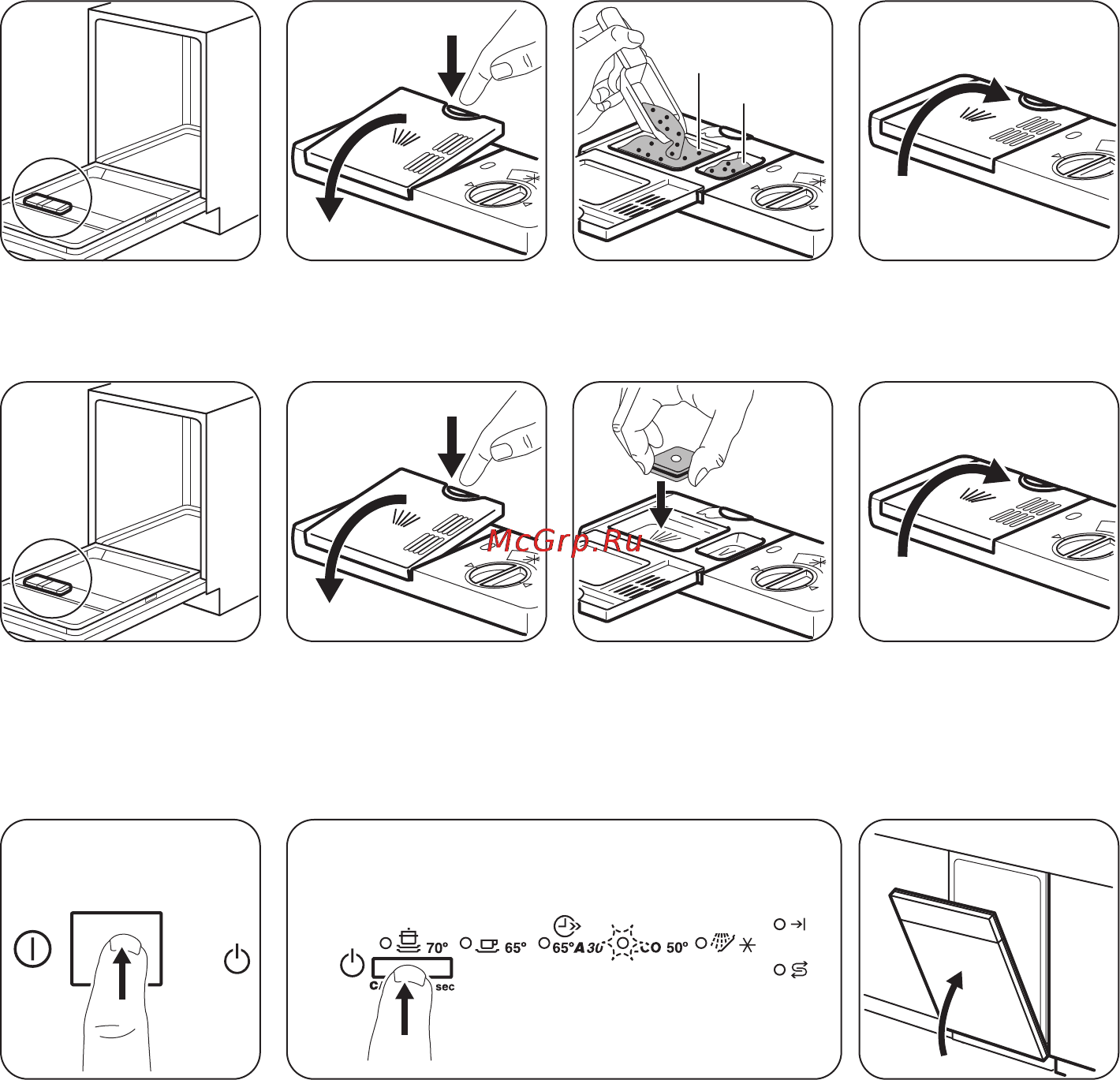 Zanussi zdv91200fa [10/48] Жуғыш затты қосу