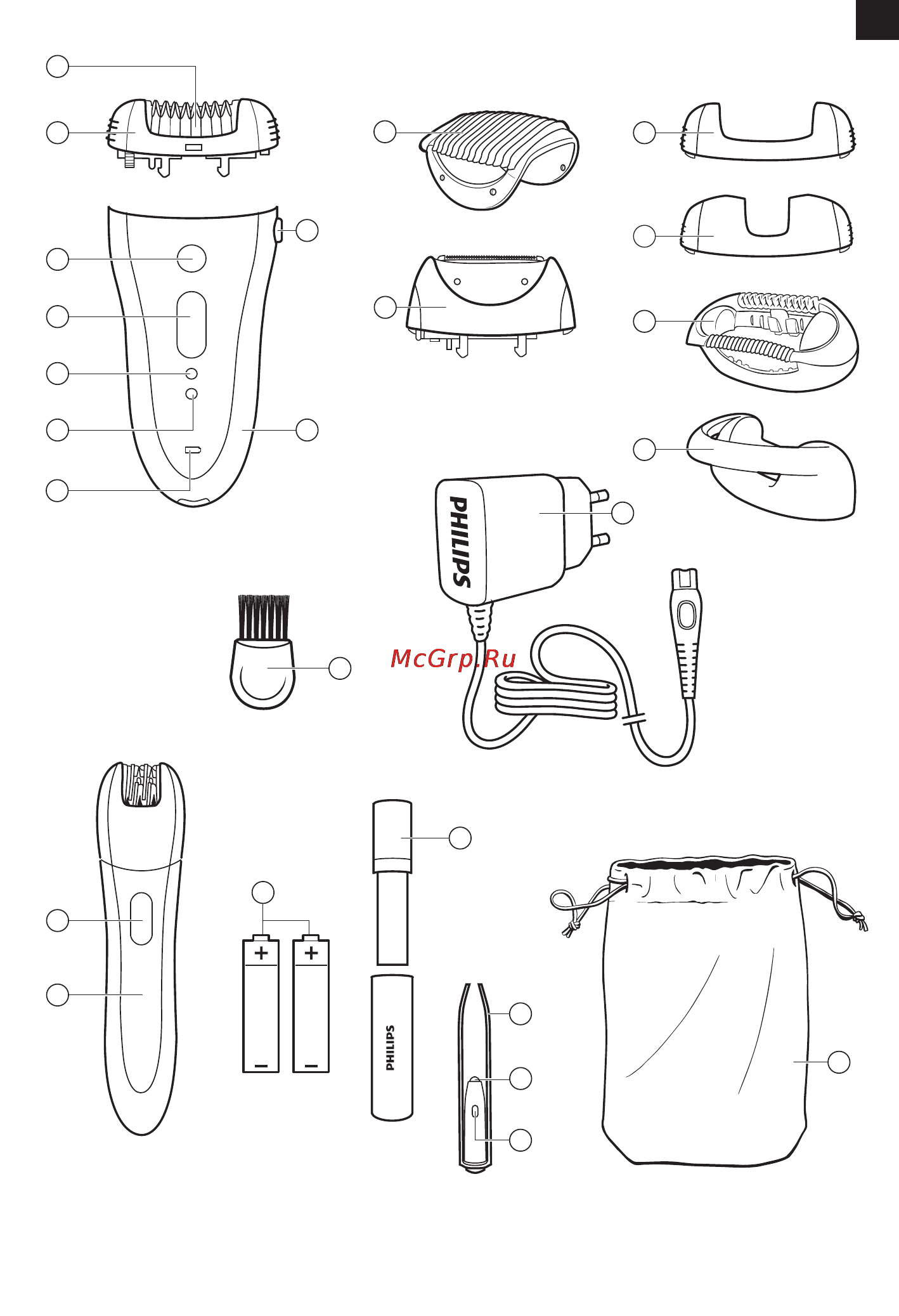 Philips hp6583/02 Инструкция по эксплуатации онлайн [2/299] 161630