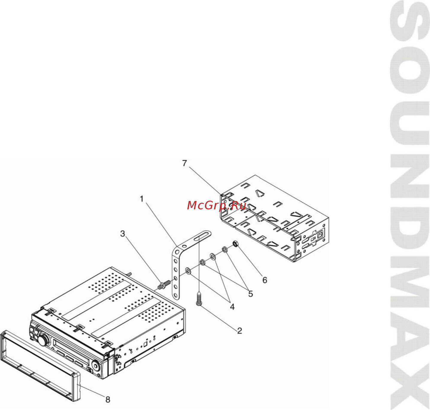 Soundmax SM-CCR5701M Black [5/60] Installation connections
