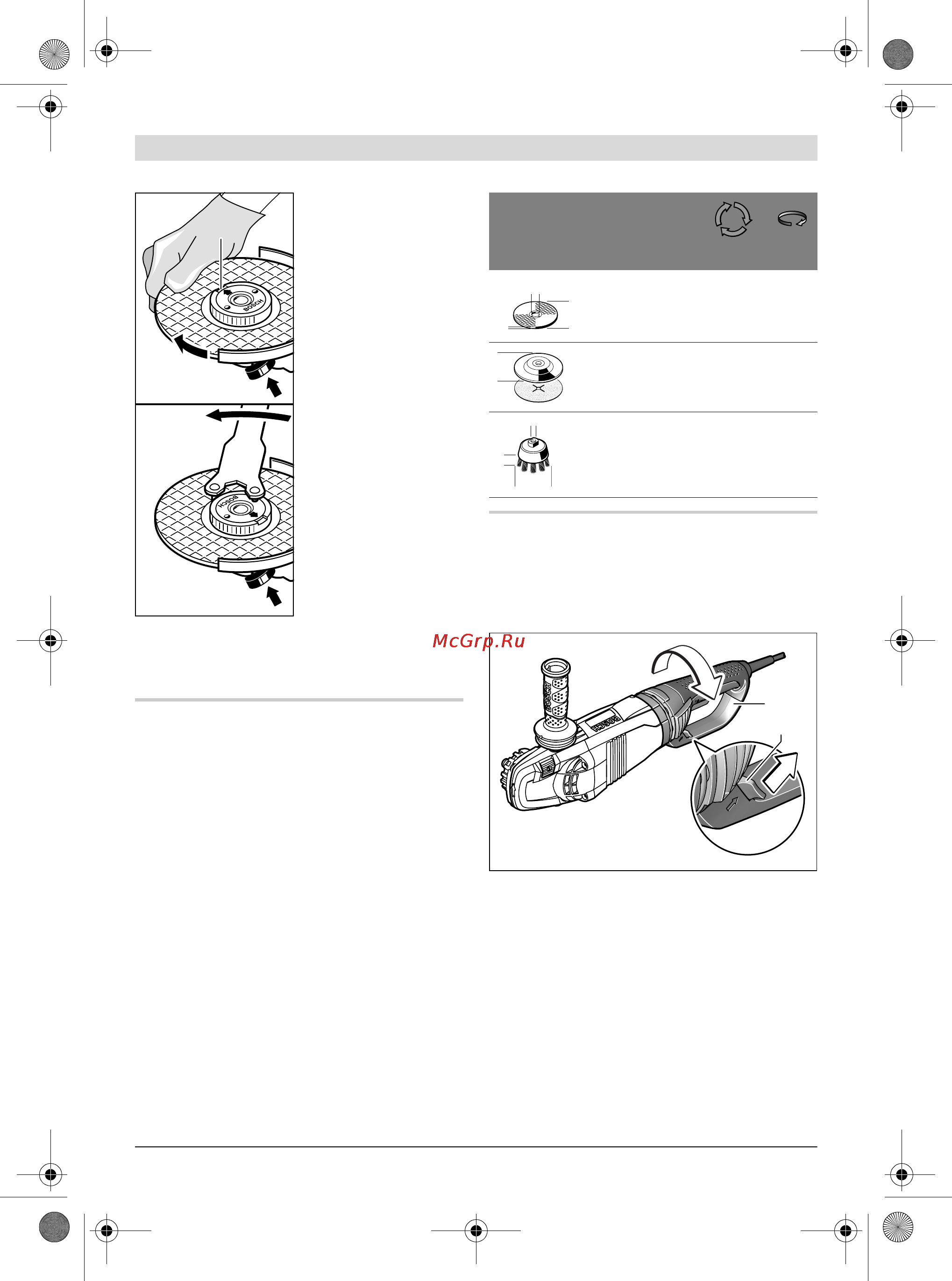 Bosch GWS 24-230 LVI [43/370] Outils de ponçage autorisés