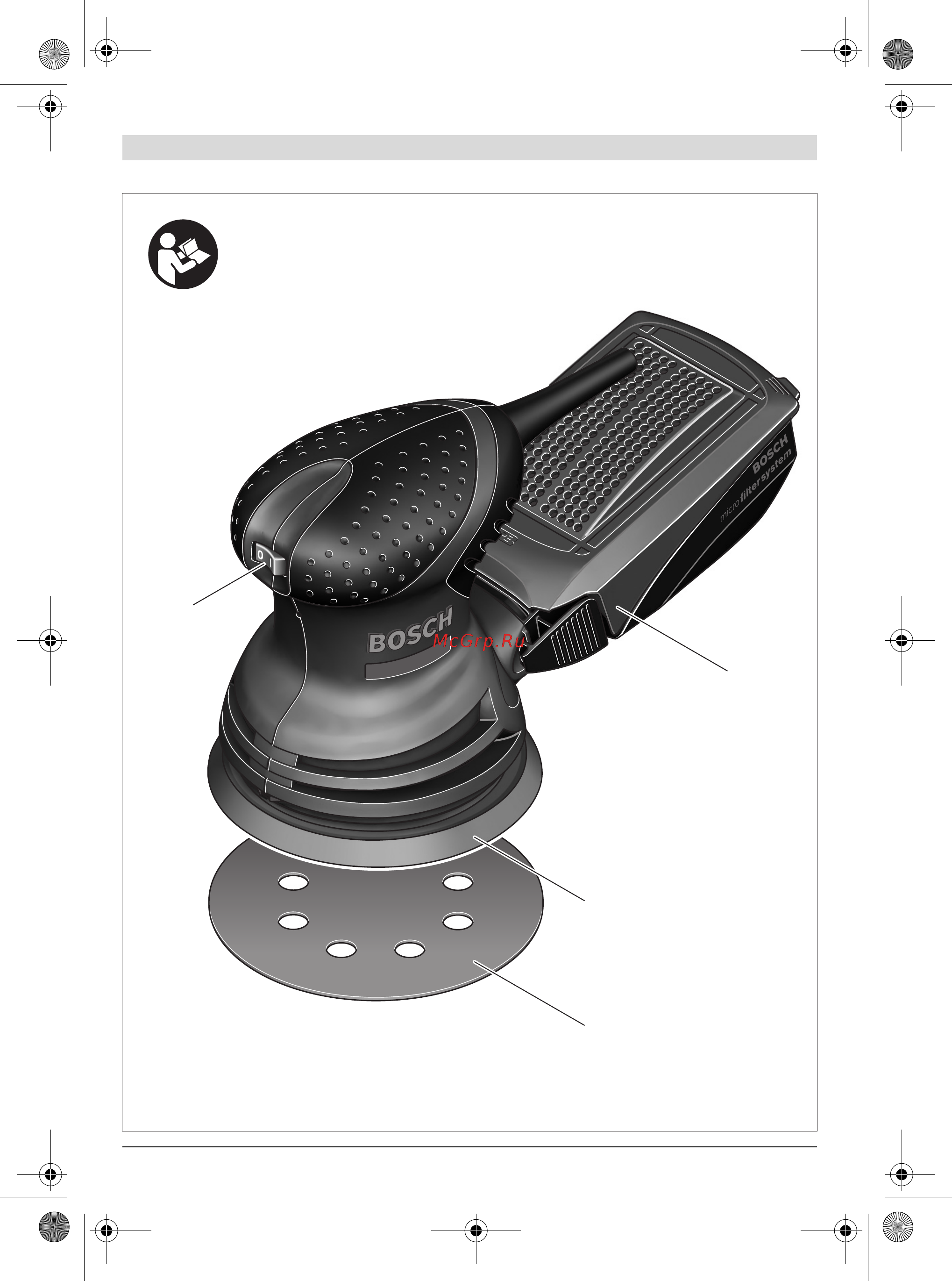 Bosch Шлифмашинка орбитальная PEX 220A (0603378020) + рюкзак Green (1619G45200) Инструкция по эксплуатации онлайн [3/114] 502831