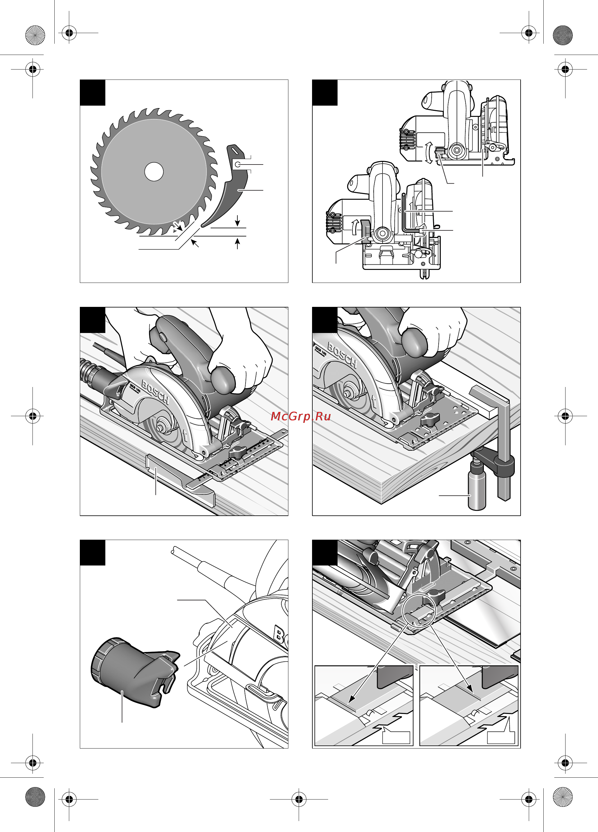 Bosch GKS 160 Инструкция по эксплуатации онлайн [4/245] 124682