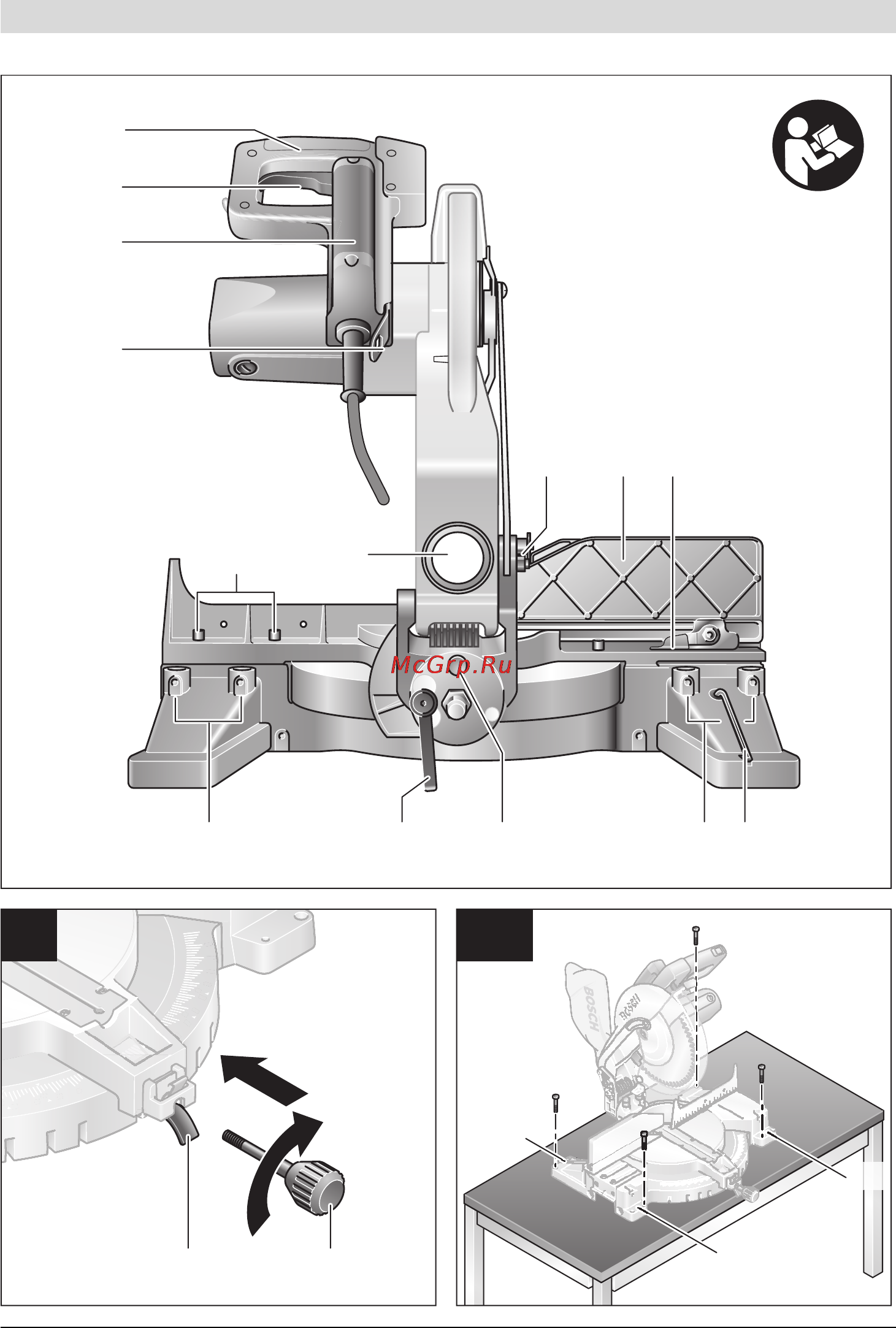 Bosch GCM 12 Инструкция по эксплуатации онлайн [4/249] 124687