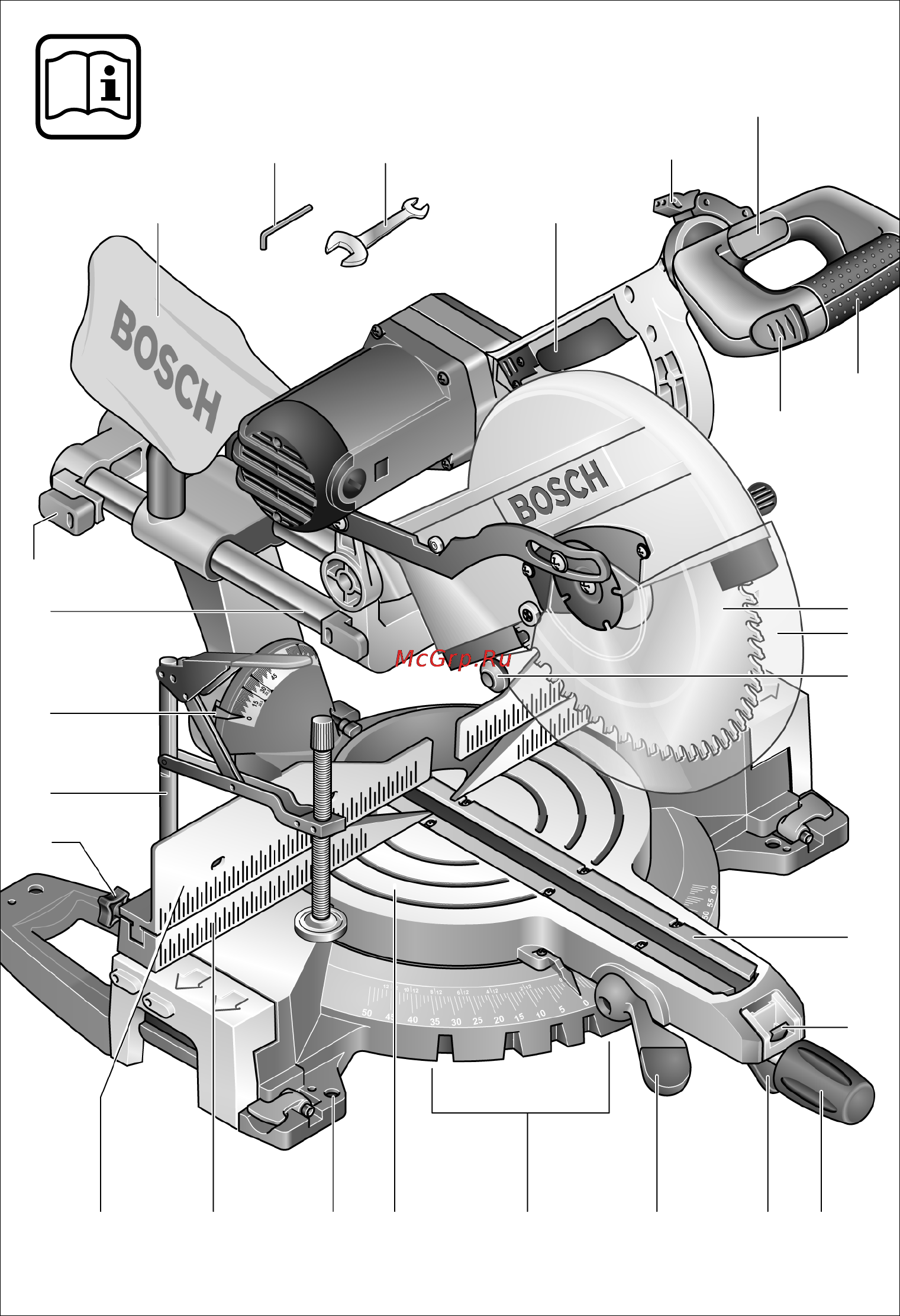 Bosch GCM 12 SD Инструкция по эксплуатации онлайн [2/273] 124694