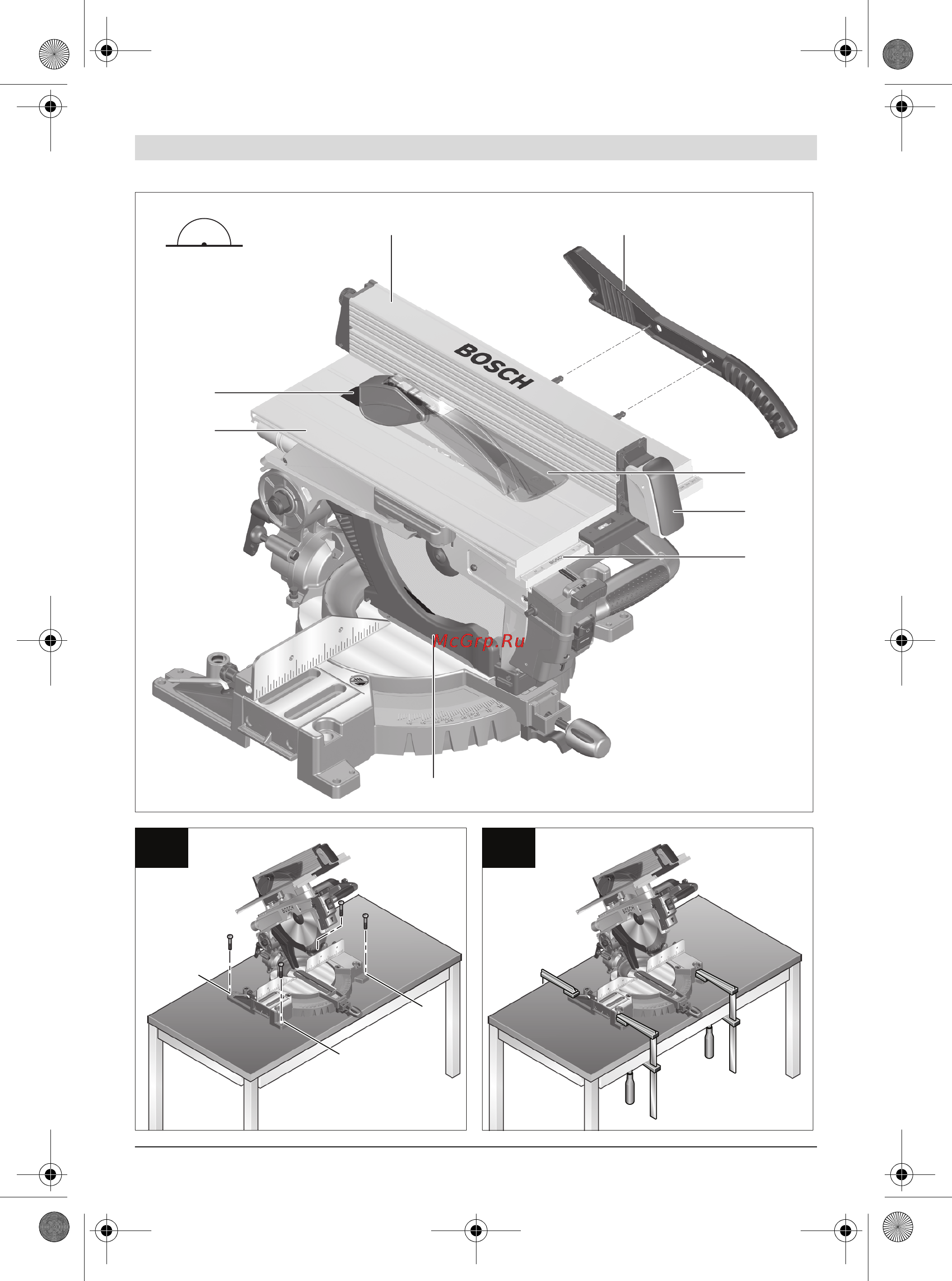 Bosch GTM 12 PROFESSIONAL Инструкция по эксплуатации онлайн [6/389] 124701