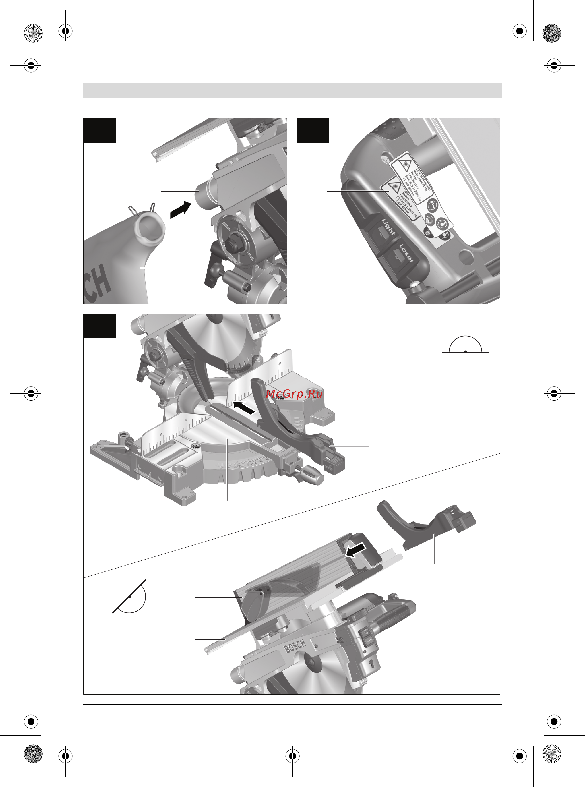 Bosch GTM 12 PROFESSIONAL Инструкция по эксплуатации онлайн [7/389] 124701