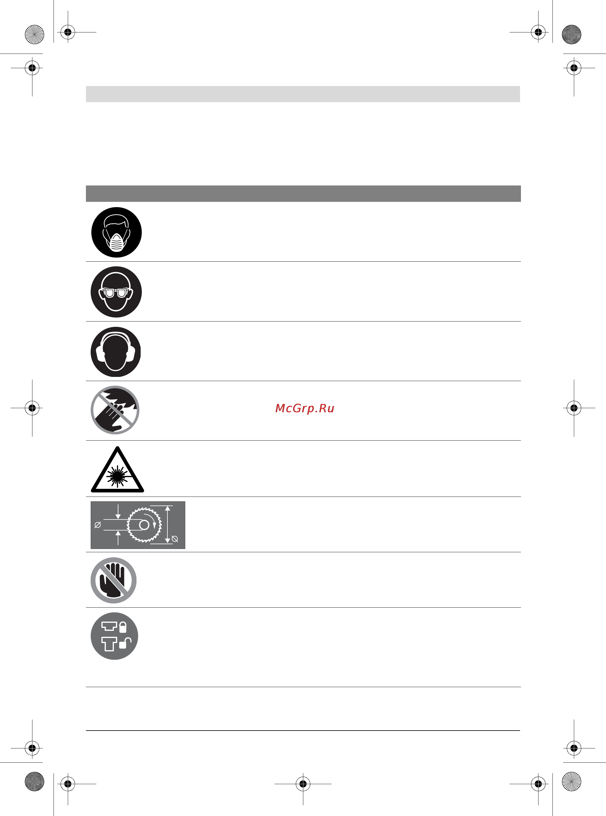 Bosch PCM 7 S [29/384] Symbols