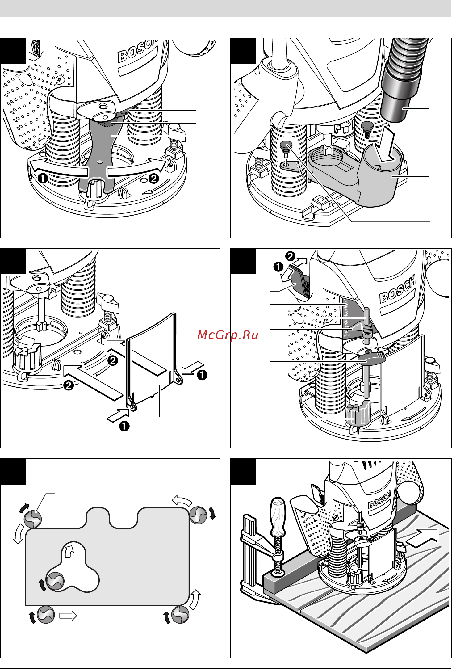 Bosch POF 1400 ACE Инструкция по эксплуатации онлайн [3/158] 124723