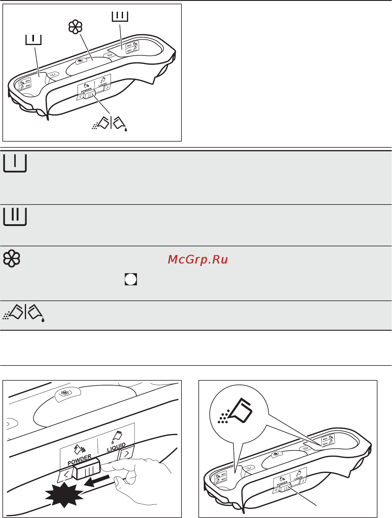 AEG L60260TL1 [16/28] Добавление средства для стирки и добавок