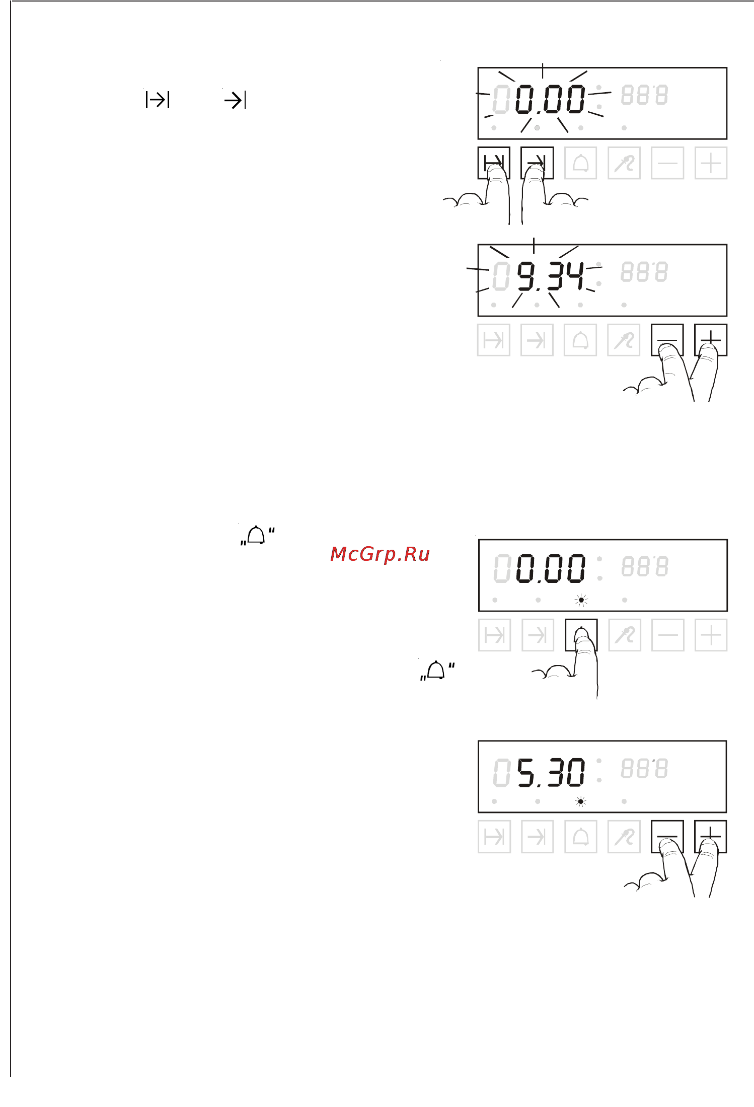 AEG B 8139 4M [16/58] Óñòàíîâêà âðåìåíè