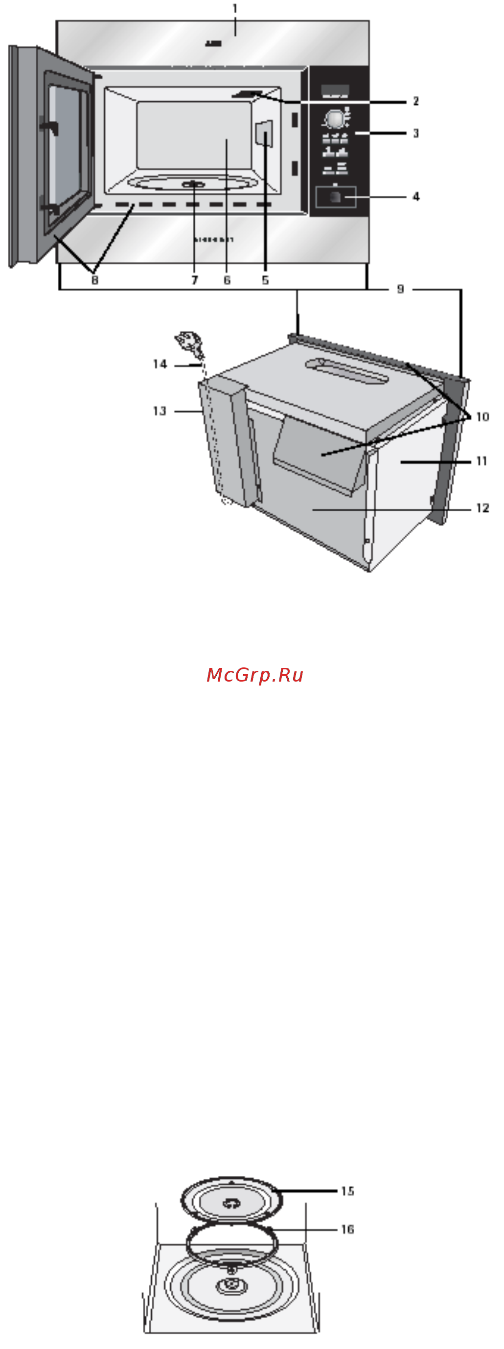 AEG MC2660 EB [6/48] Печь и принадлежности