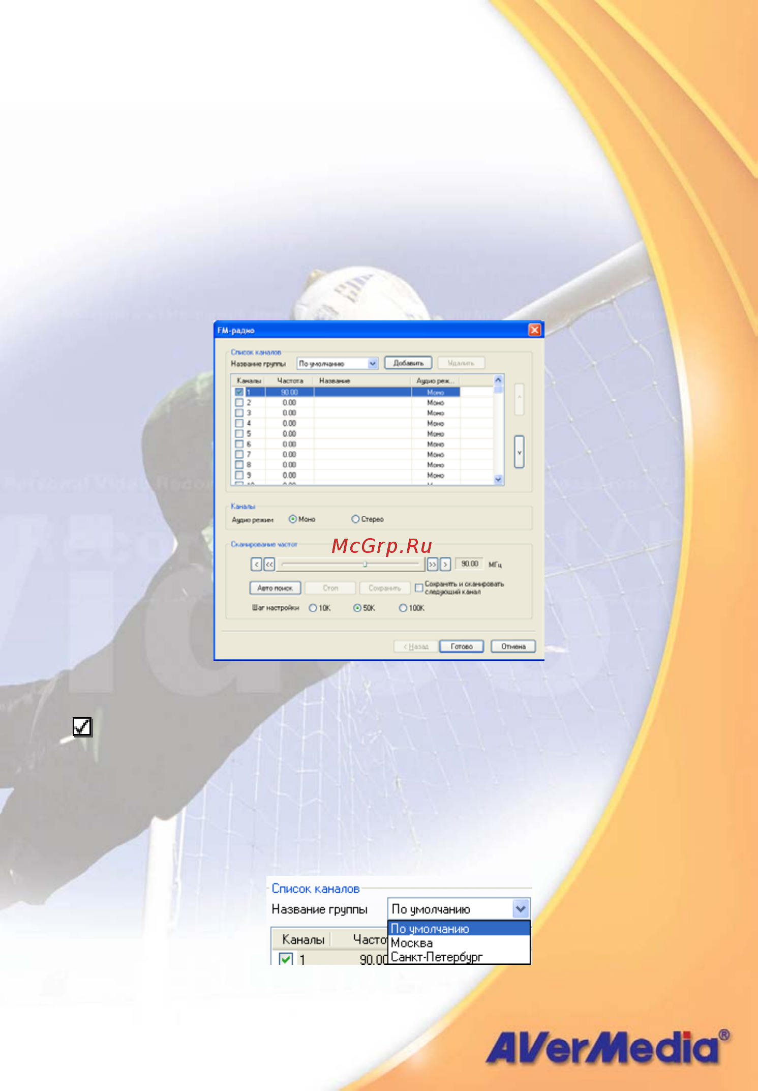 Aver Media TV PCMCIA CardBus [56/76] Сканирование fm каналов