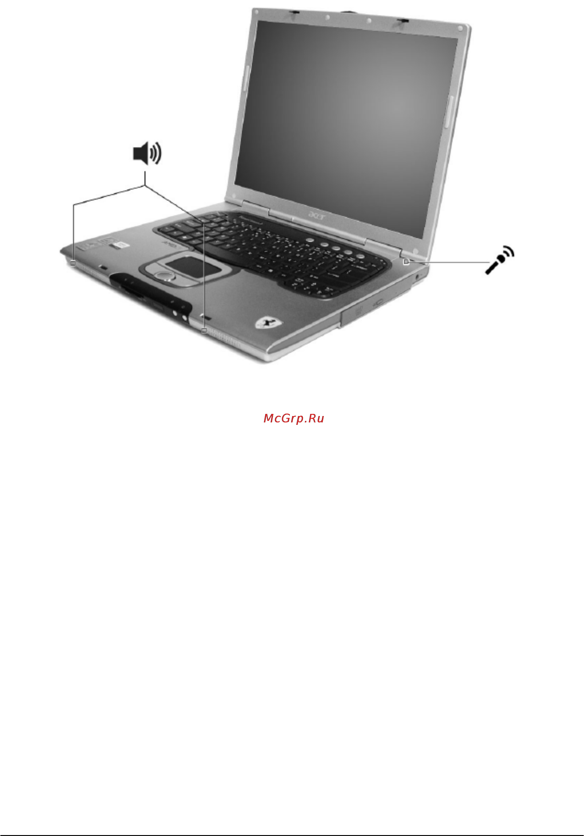 Acer Ferrari 3000 LMi [25/51] Аудиосистема
