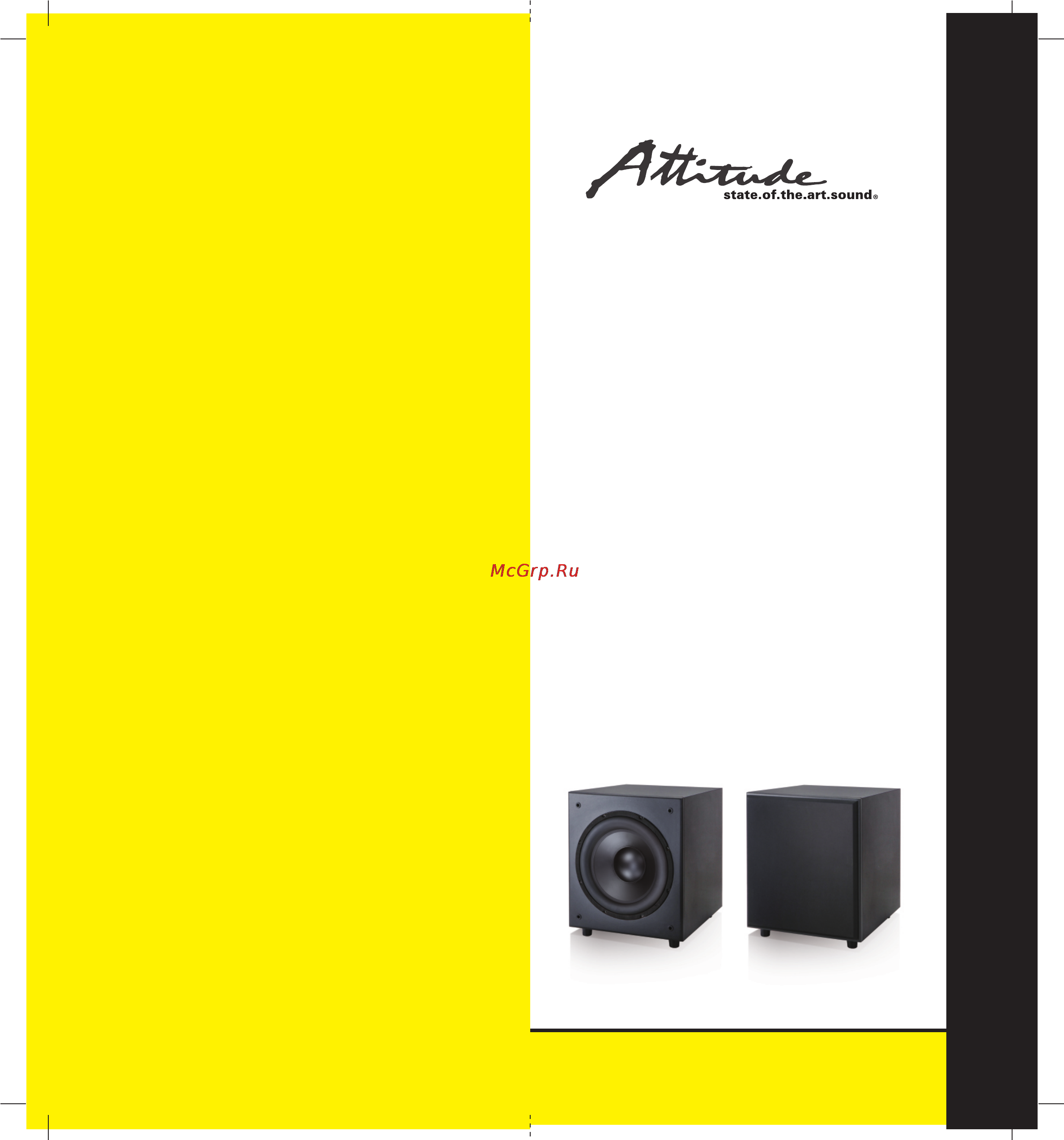 Attitude Echo Subwoofer Инструкция по эксплуатации онлайн