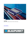Blaupunkt GTA 270 Инструкция по эксплуатации