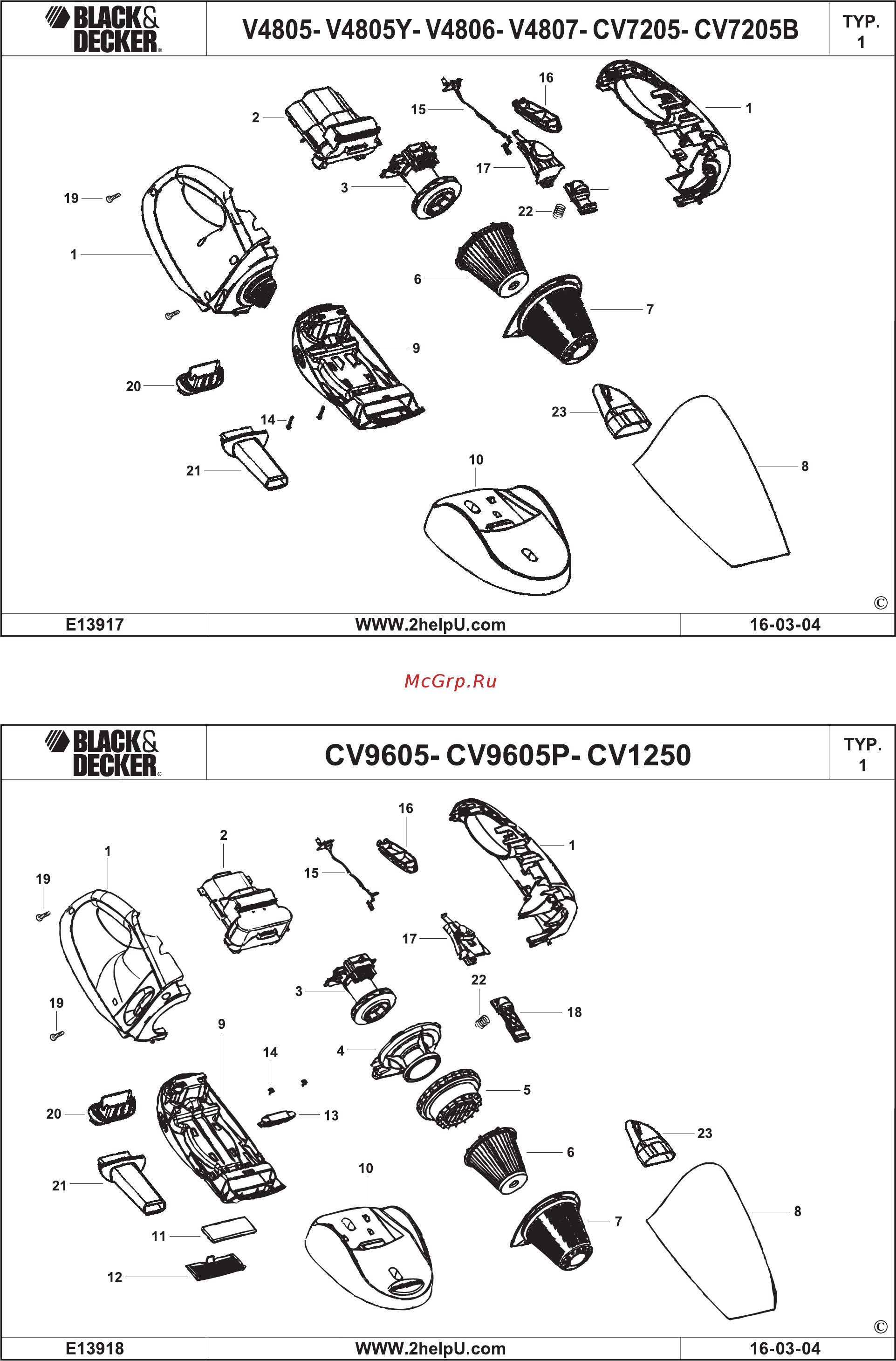 Black & Decker CV 7205 Инструкция по эксплуатации онлайн [9/16] 125443